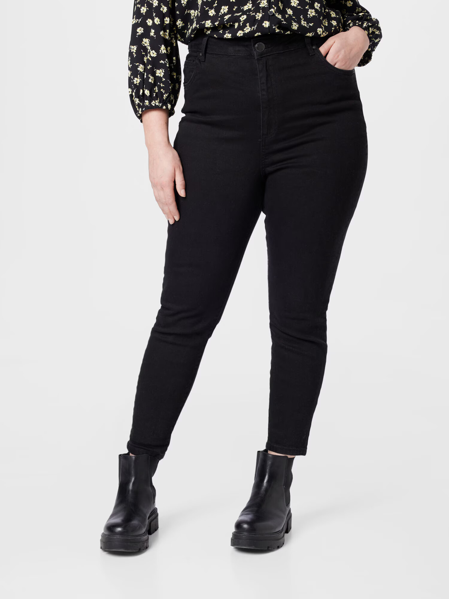 Cotton On Curve Jeans negru - Pled.ro