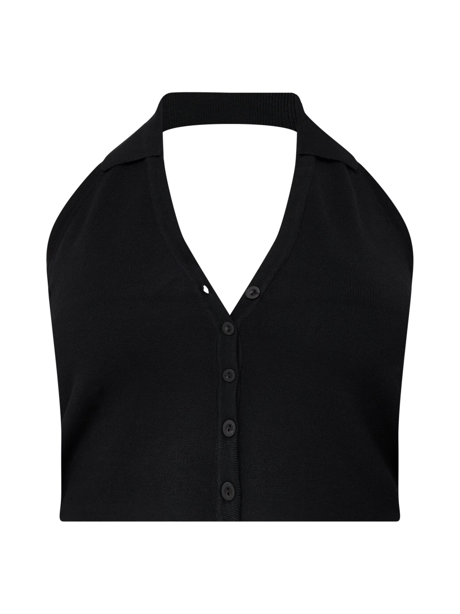 Cotton On Curve Top brodat 'TWIGGY' negru - Pled.ro