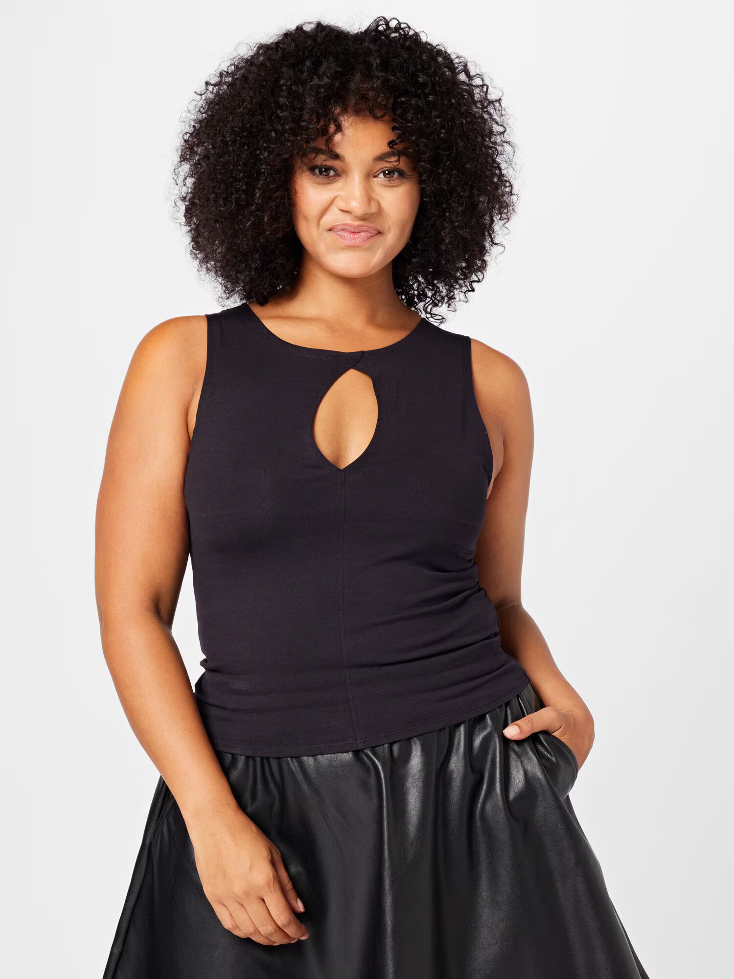 Cotton On Curve Top 'LARA' negru - Pled.ro