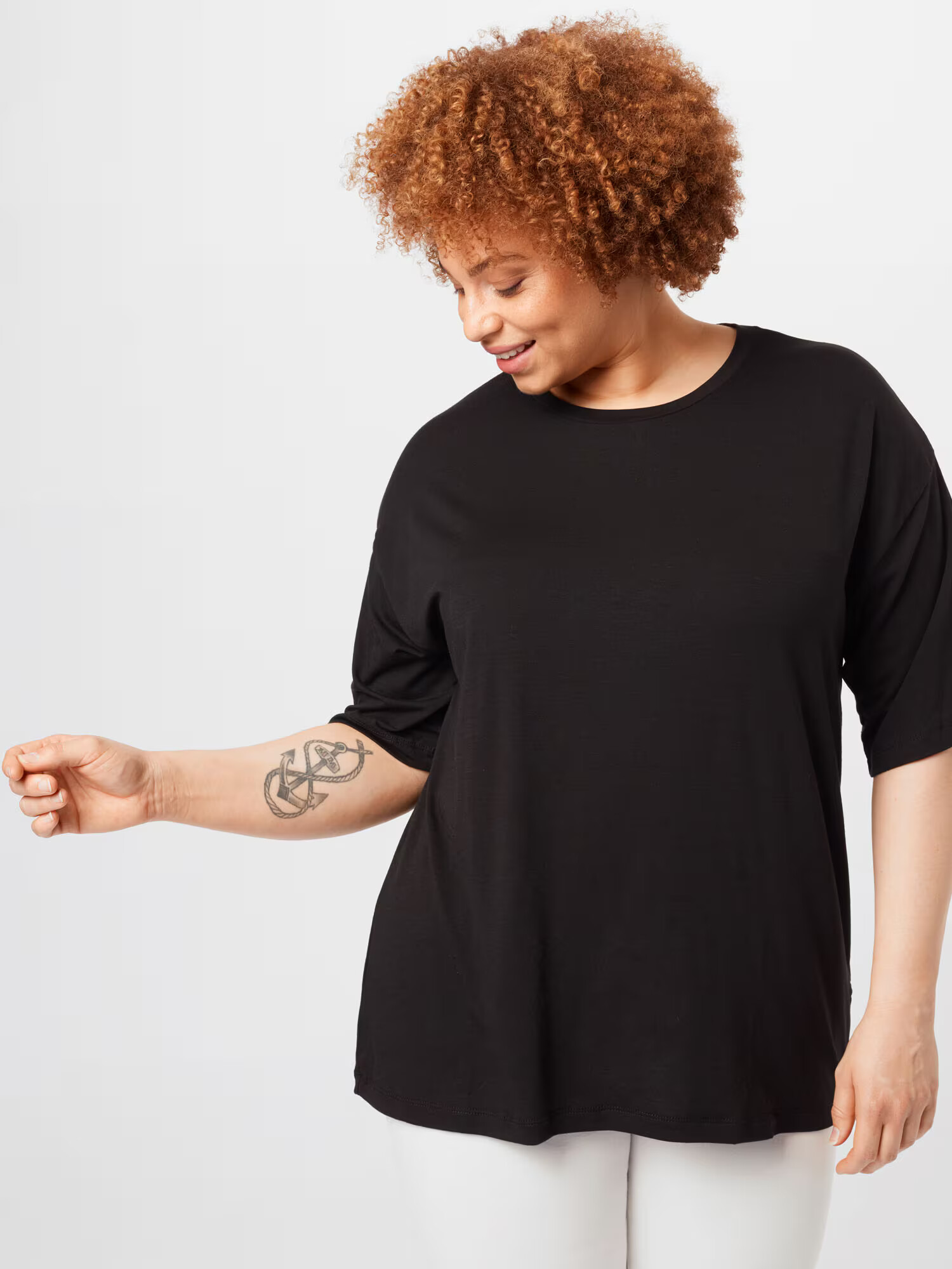 Cotton On Curve Tricou negru - Pled.ro