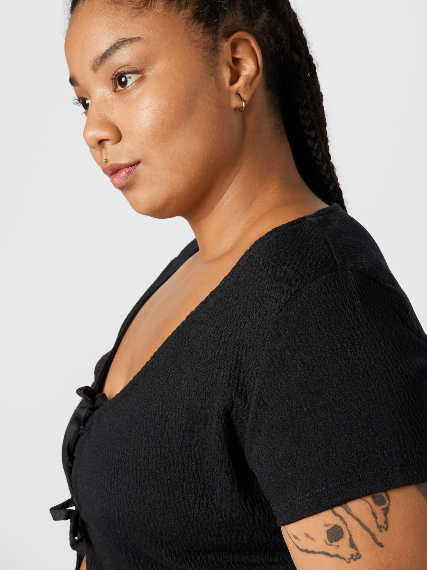 Cotton On Curve Tricou negru - Pled.ro