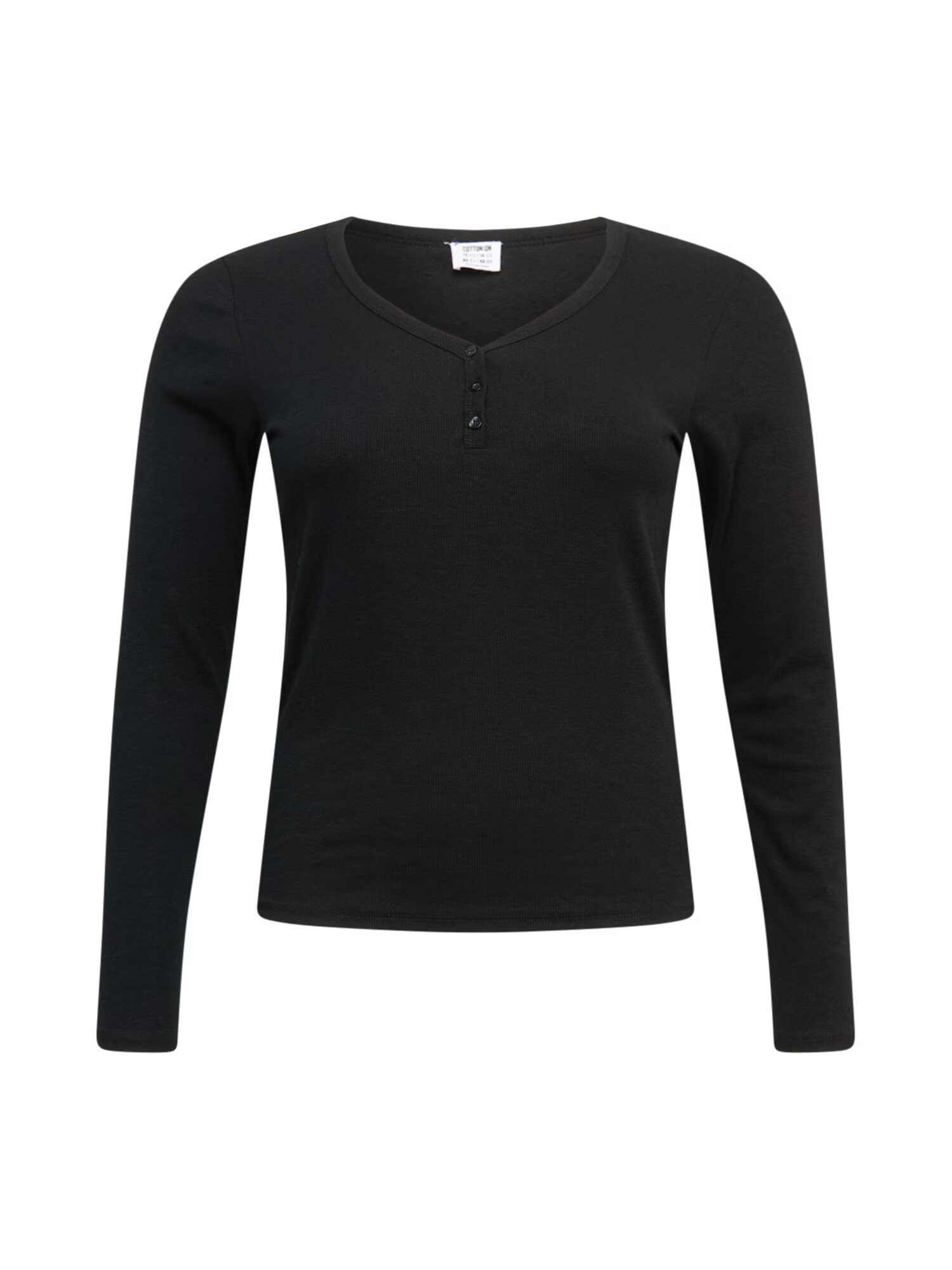 Cotton On Curve Tricou negru - Pled.ro