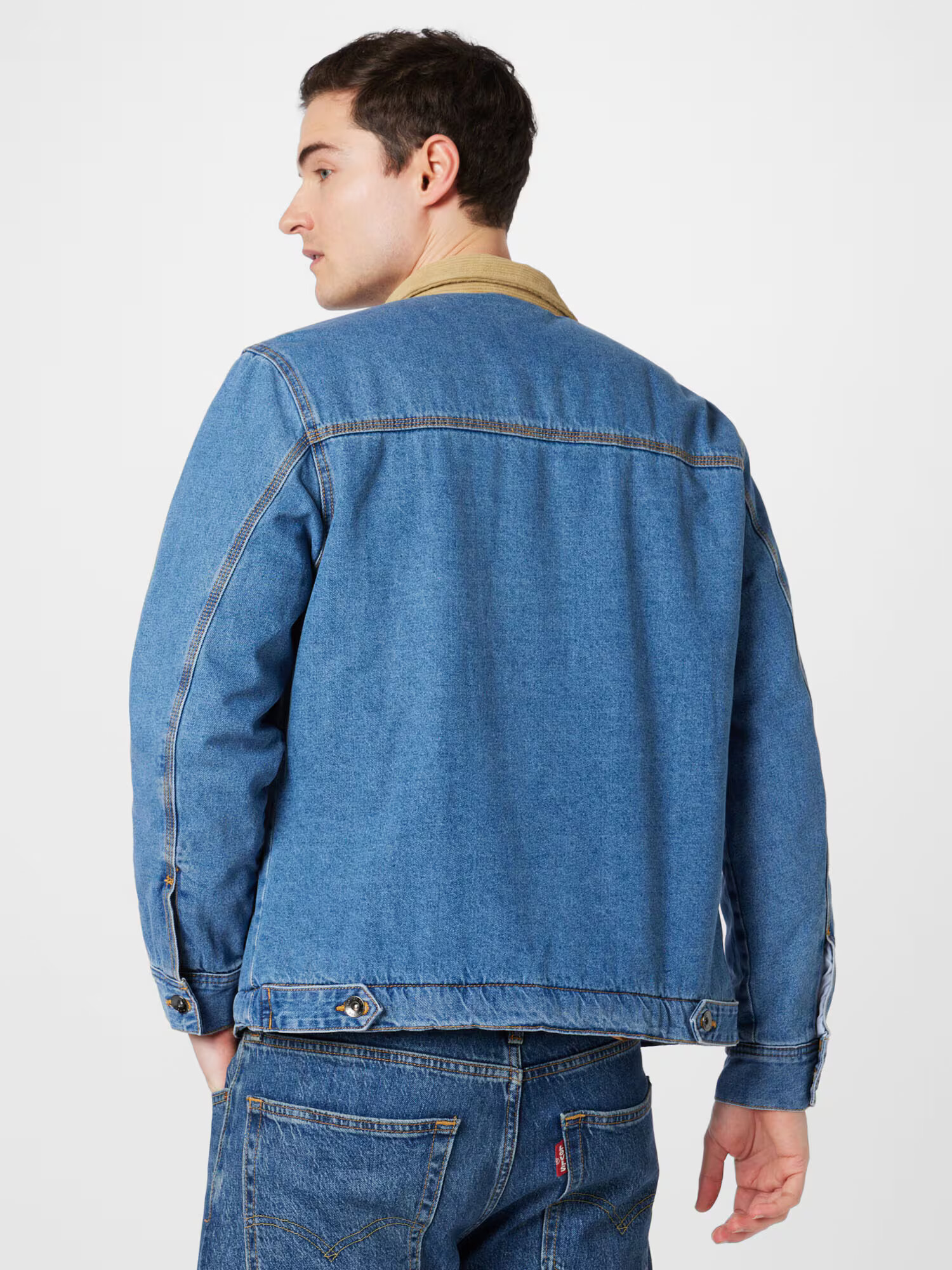 Cotton On Geacă de primăvară-toamnă nisipiu / albastru denim - Pled.ro