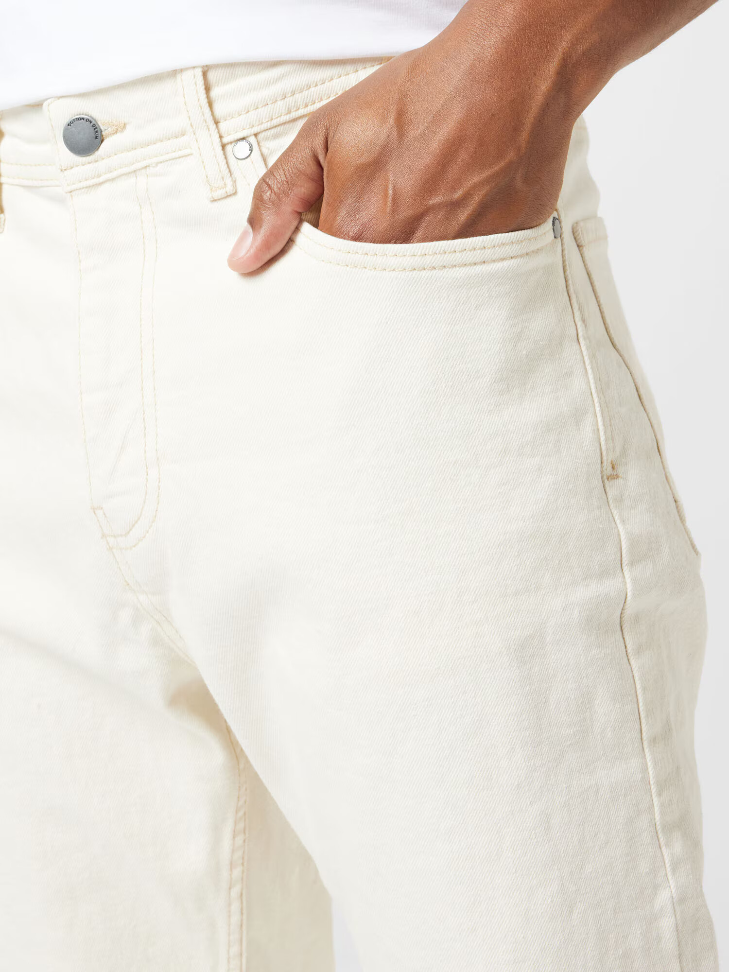 Cotton On Jeans alb - Pled.ro