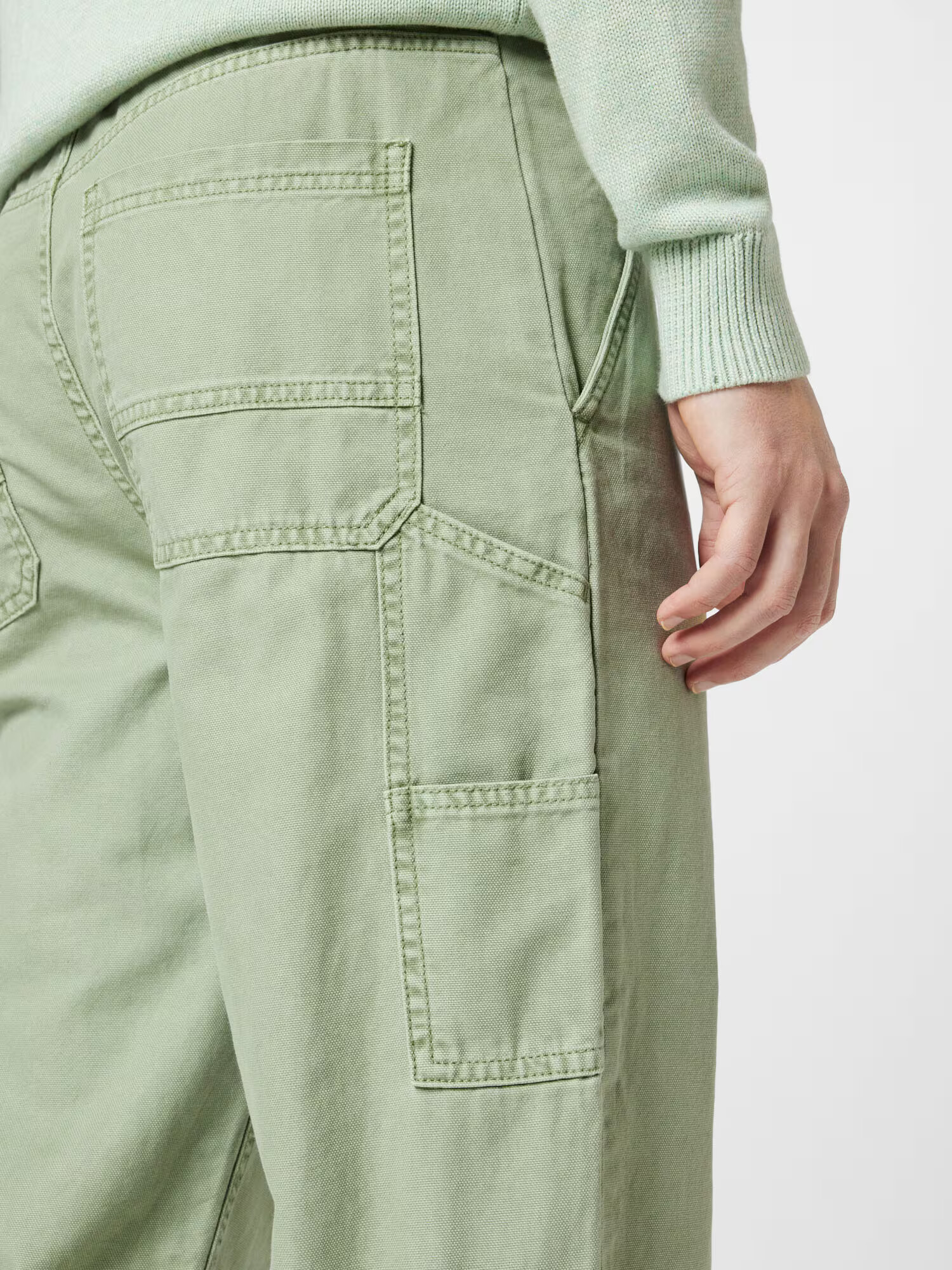 Cotton On Pantaloni cu buzunare verde - Pled.ro