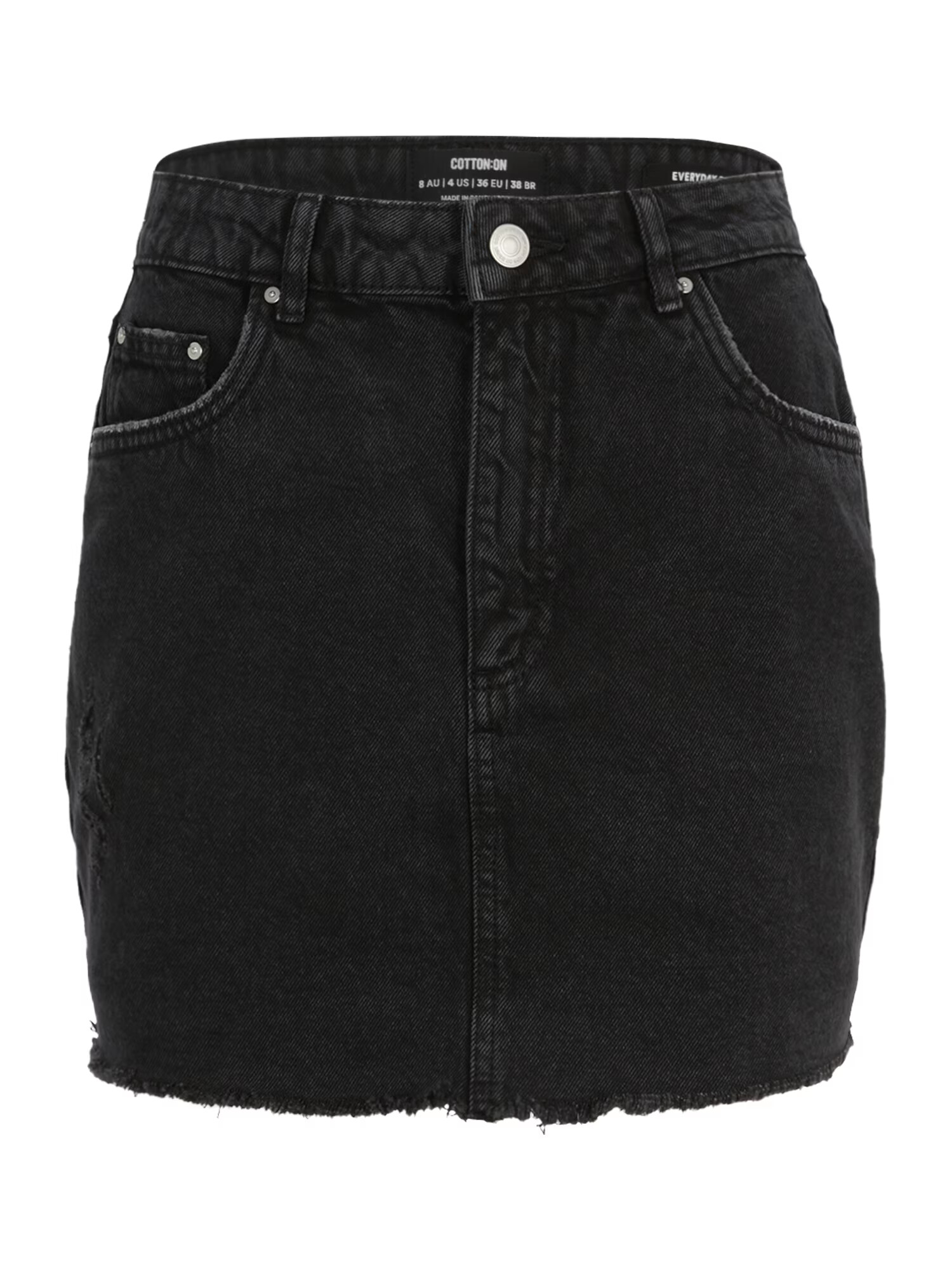 Cotton On Petite Fustă negru denim - Pled.ro