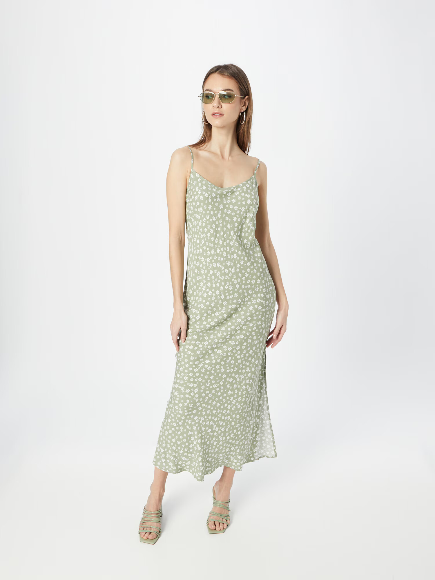 Cotton On Rochie de vară verde pastel / alb - Pled.ro