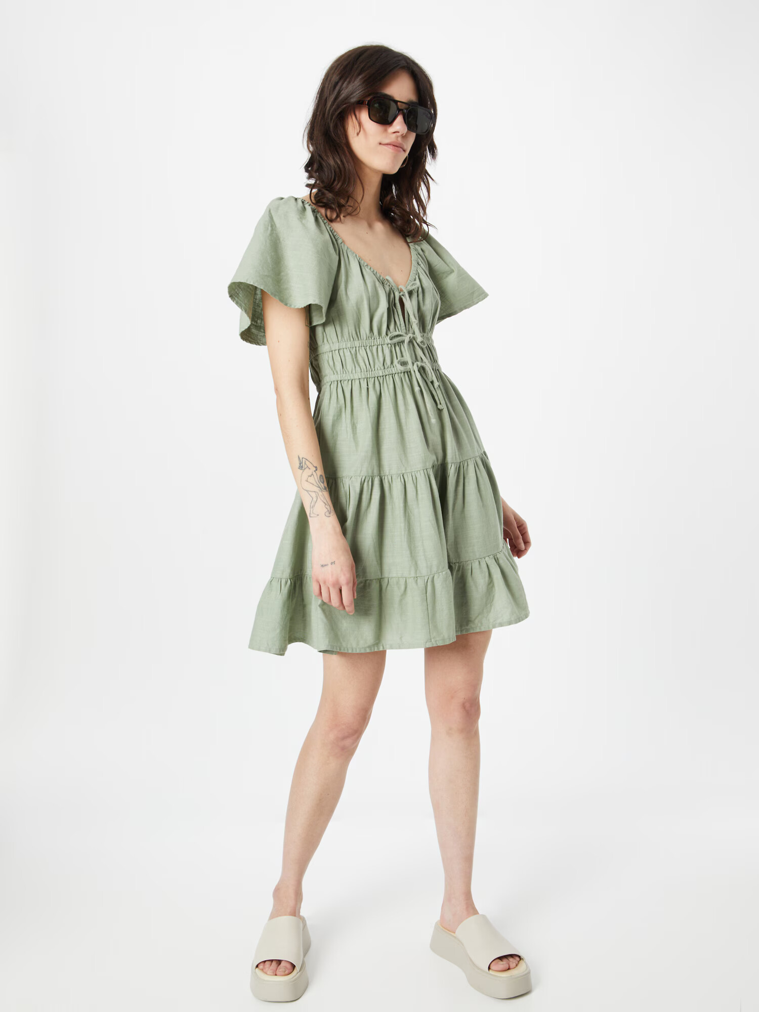 Cotton On Rochie 'Peyton' verde pastel - Pled.ro