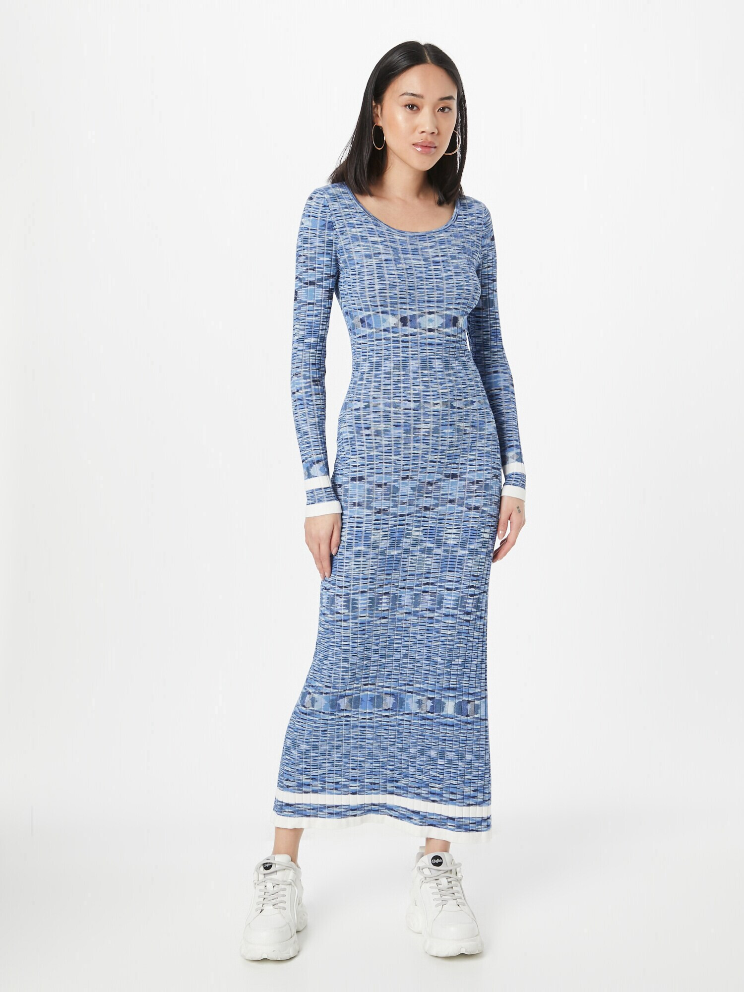 Cotton On Rochie tricotat albastru / bleumarin / albastru deschis / alb - Pled.ro