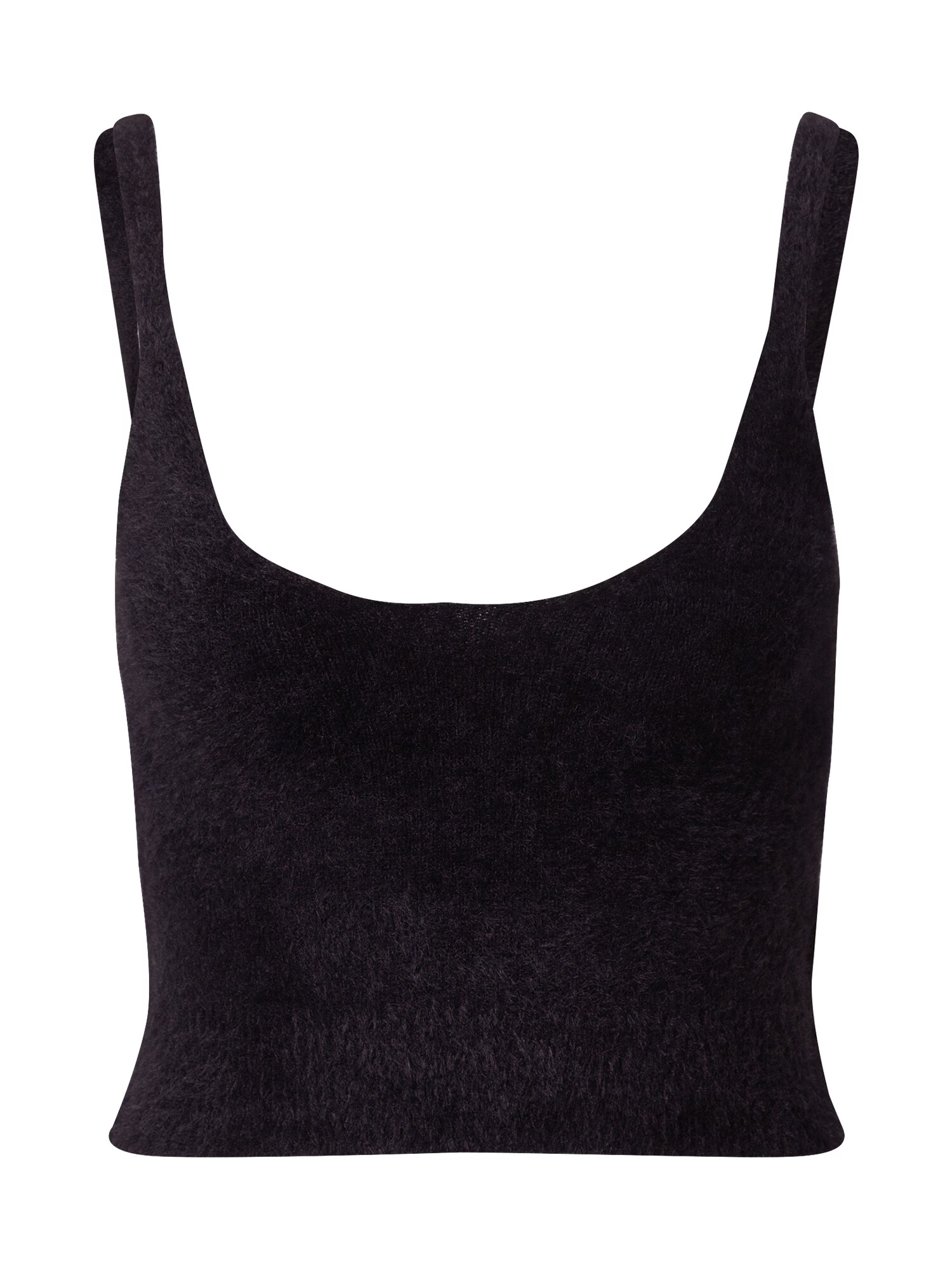 Cotton On Top brodat 'SUPER LUXE FLUFFY CAMI' negru - Pled.ro