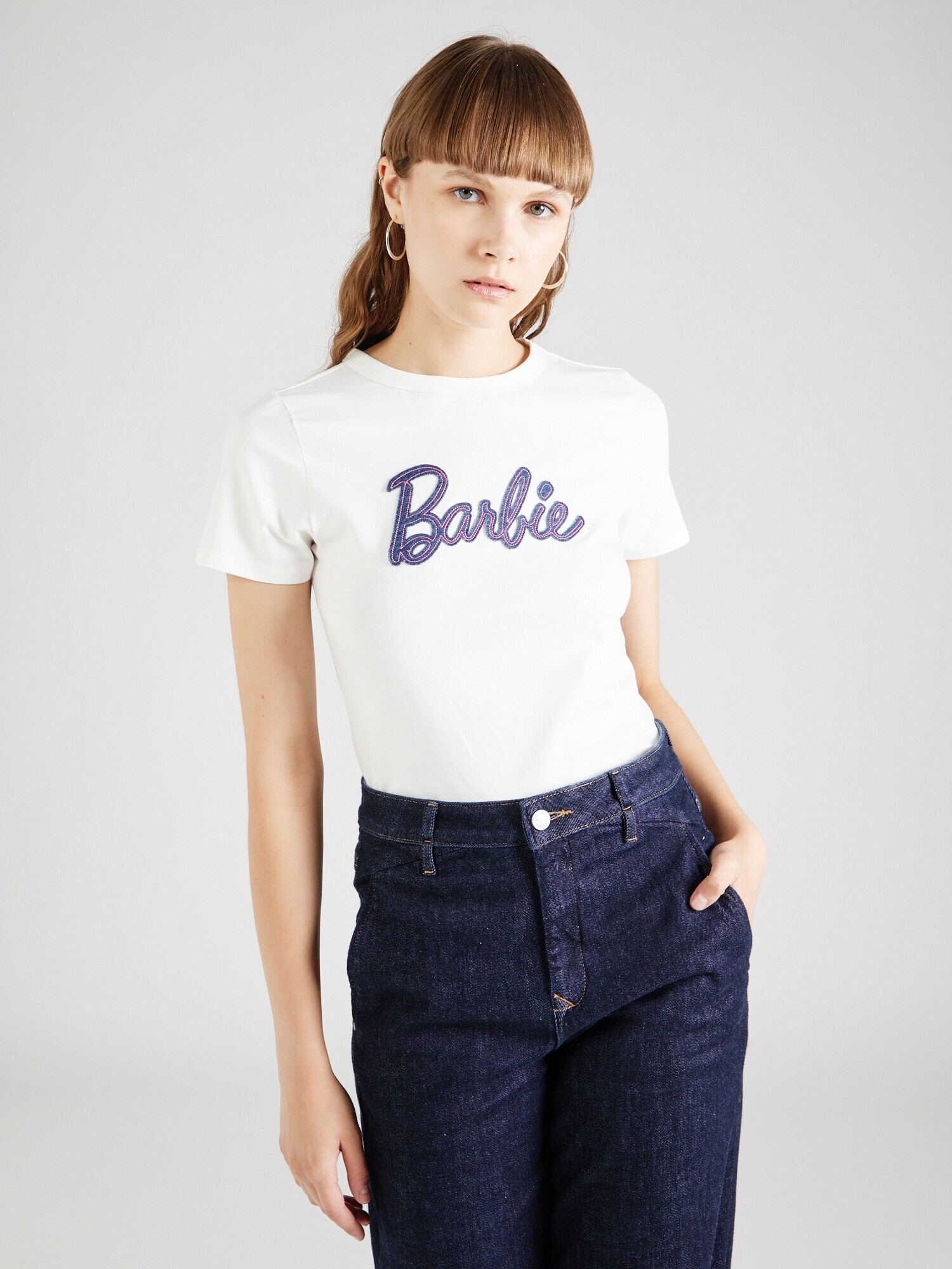 Cotton On Tricou 'Barbie' bleumarin / roz deschis / alb murdar - Pled.ro