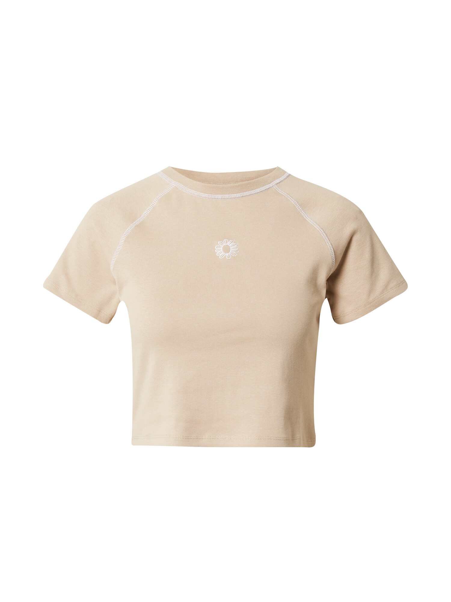 Cotton On Tricou gri taupe / alb - Pled.ro