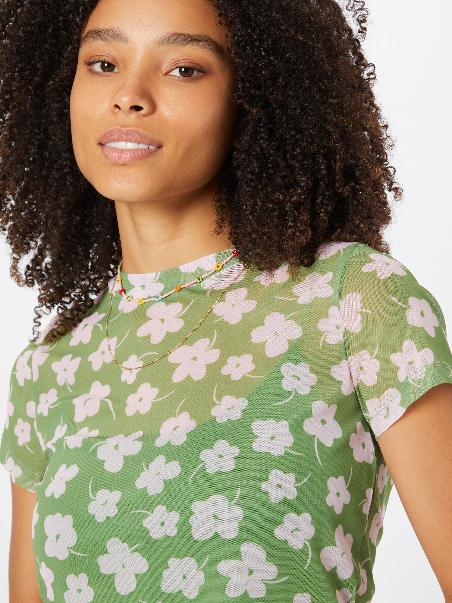 Cotton On Tricou 'ZOE' verde pastel / alb - Pled.ro