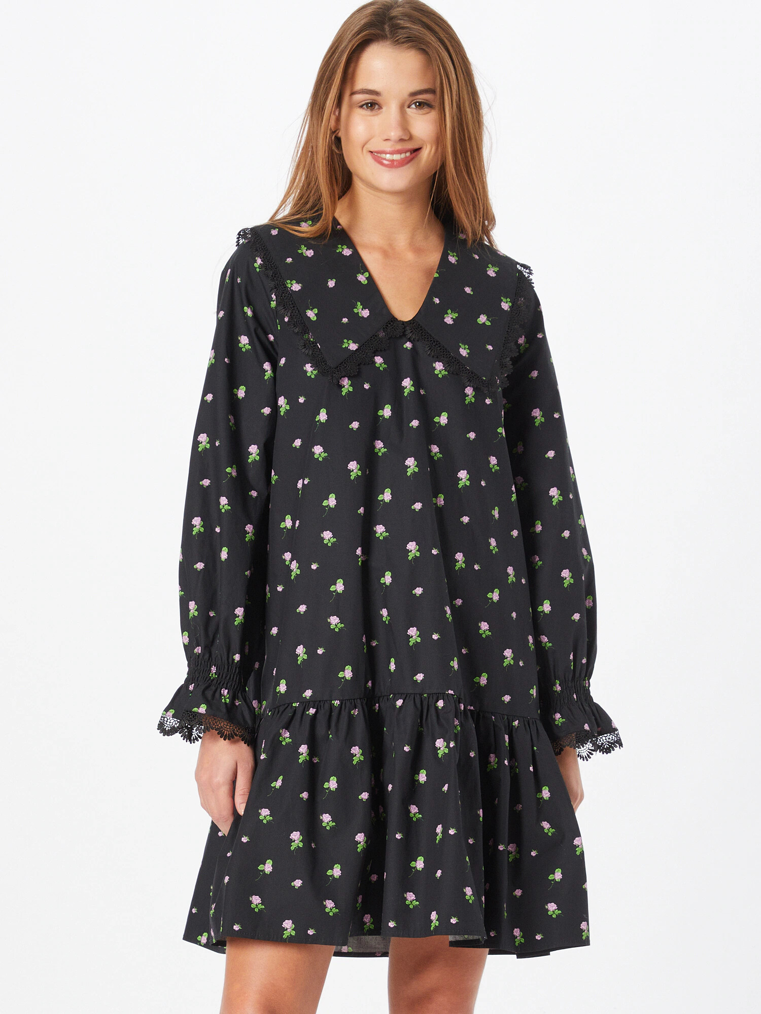 Crās Rochie verde / roz / negru - Pled.ro