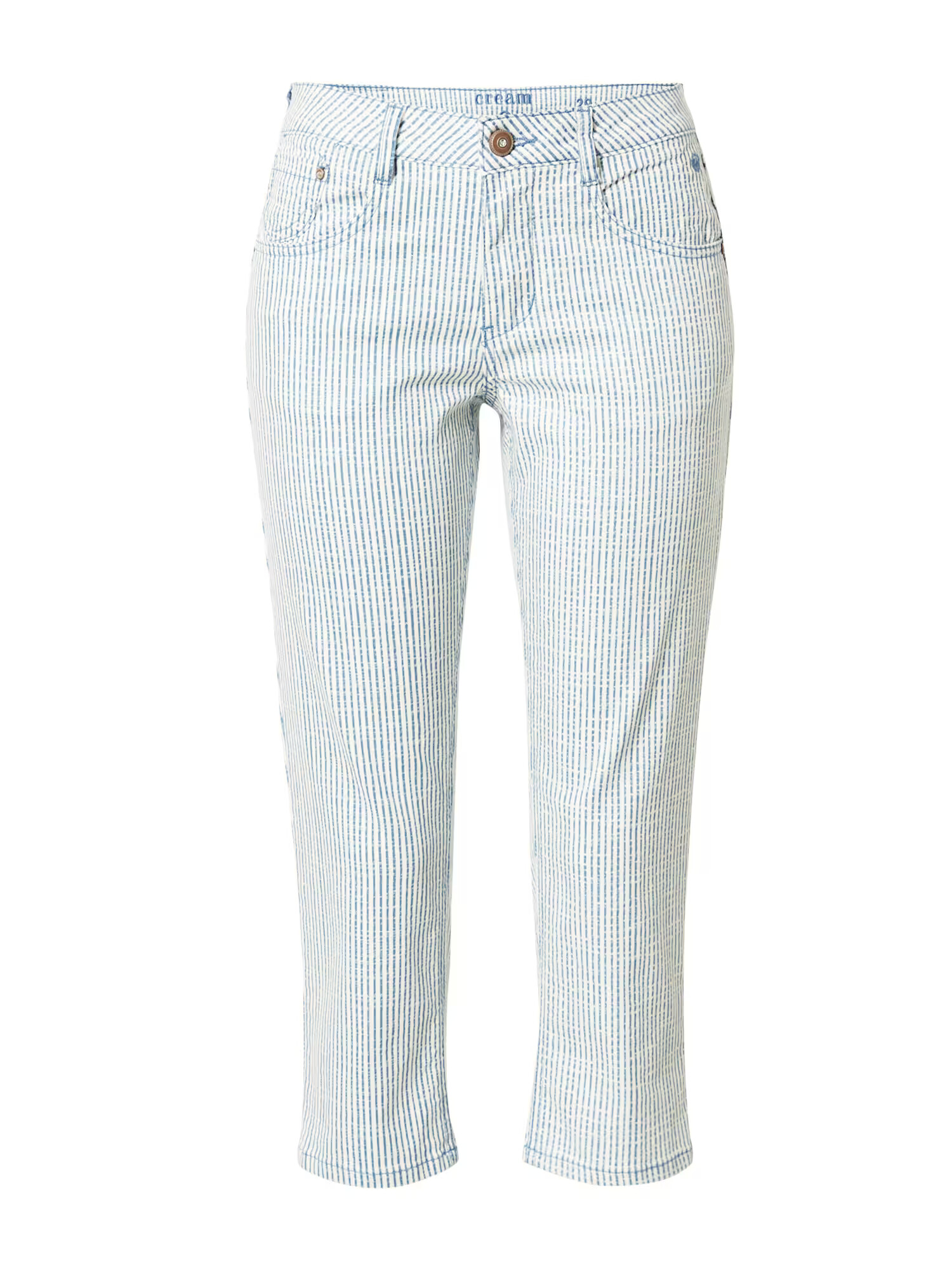 Cream Pantaloni 'Lotte' albastru / alb - Pled.ro