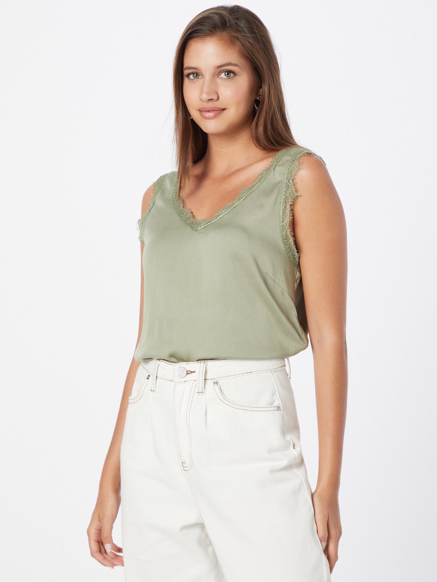 Cream Top 'Alena' oliv - Pled.ro