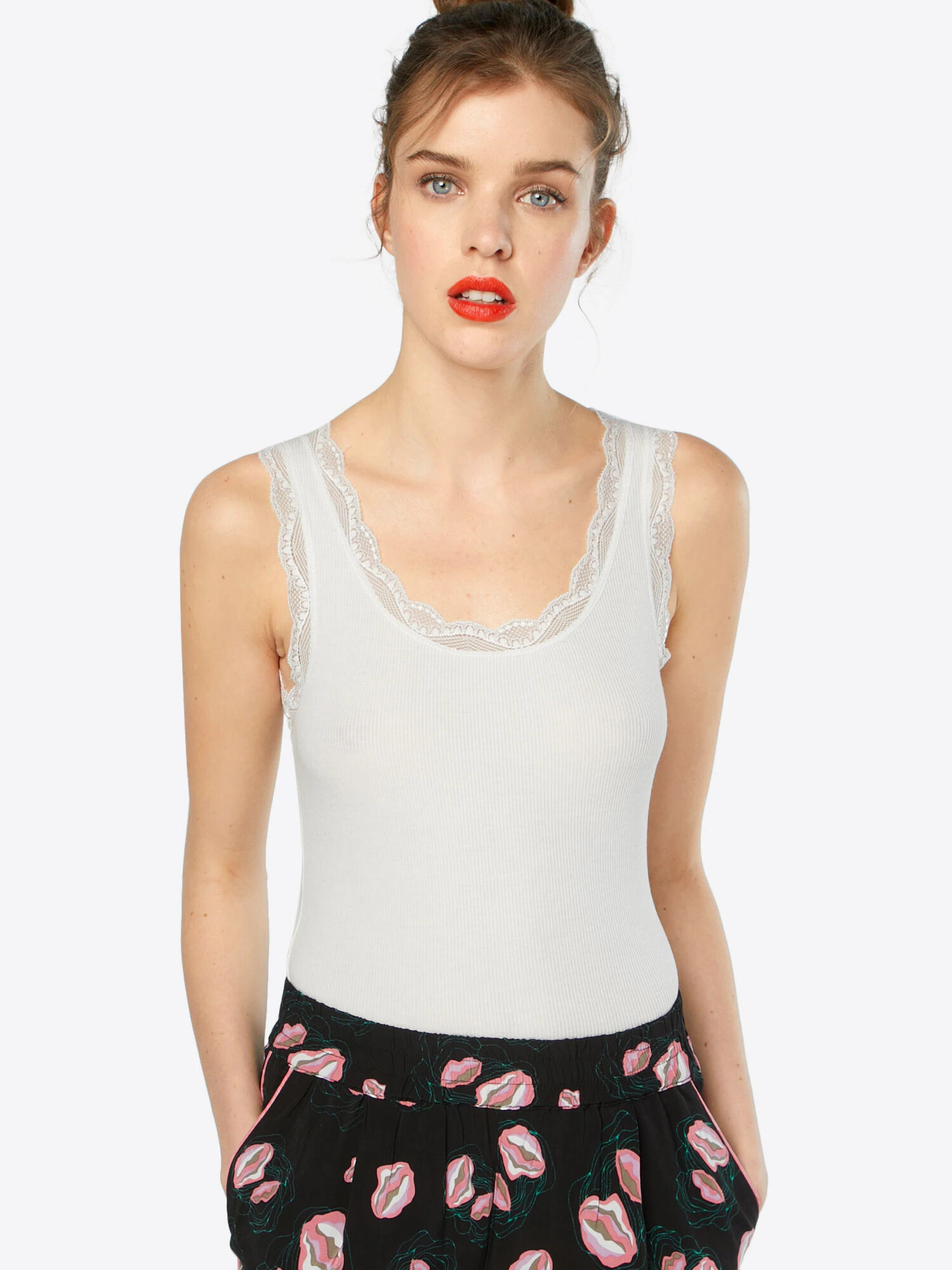 Cream Top 'Vanessa' crem - Pled.ro