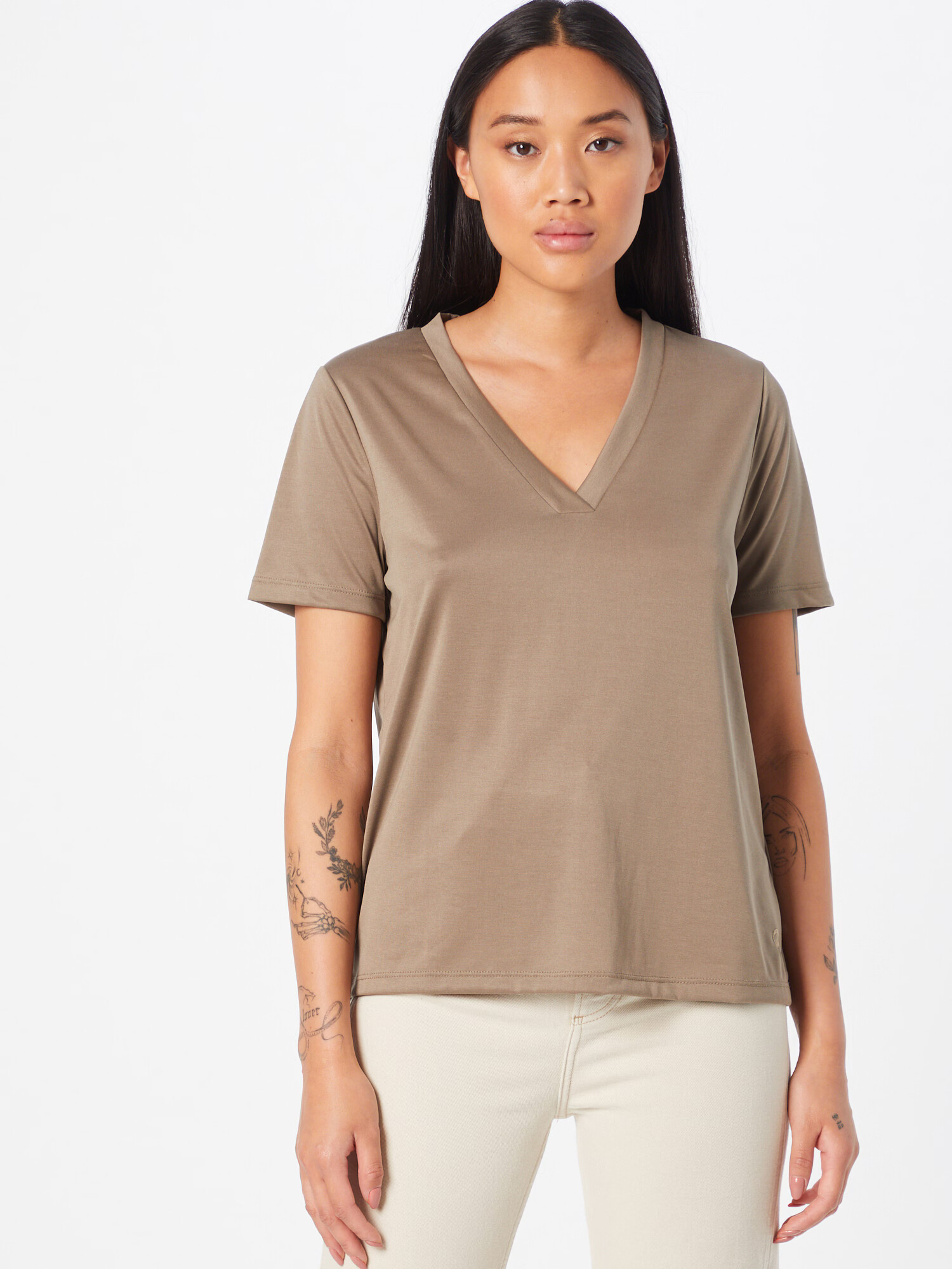 Cream Tricou maro - Pled.ro