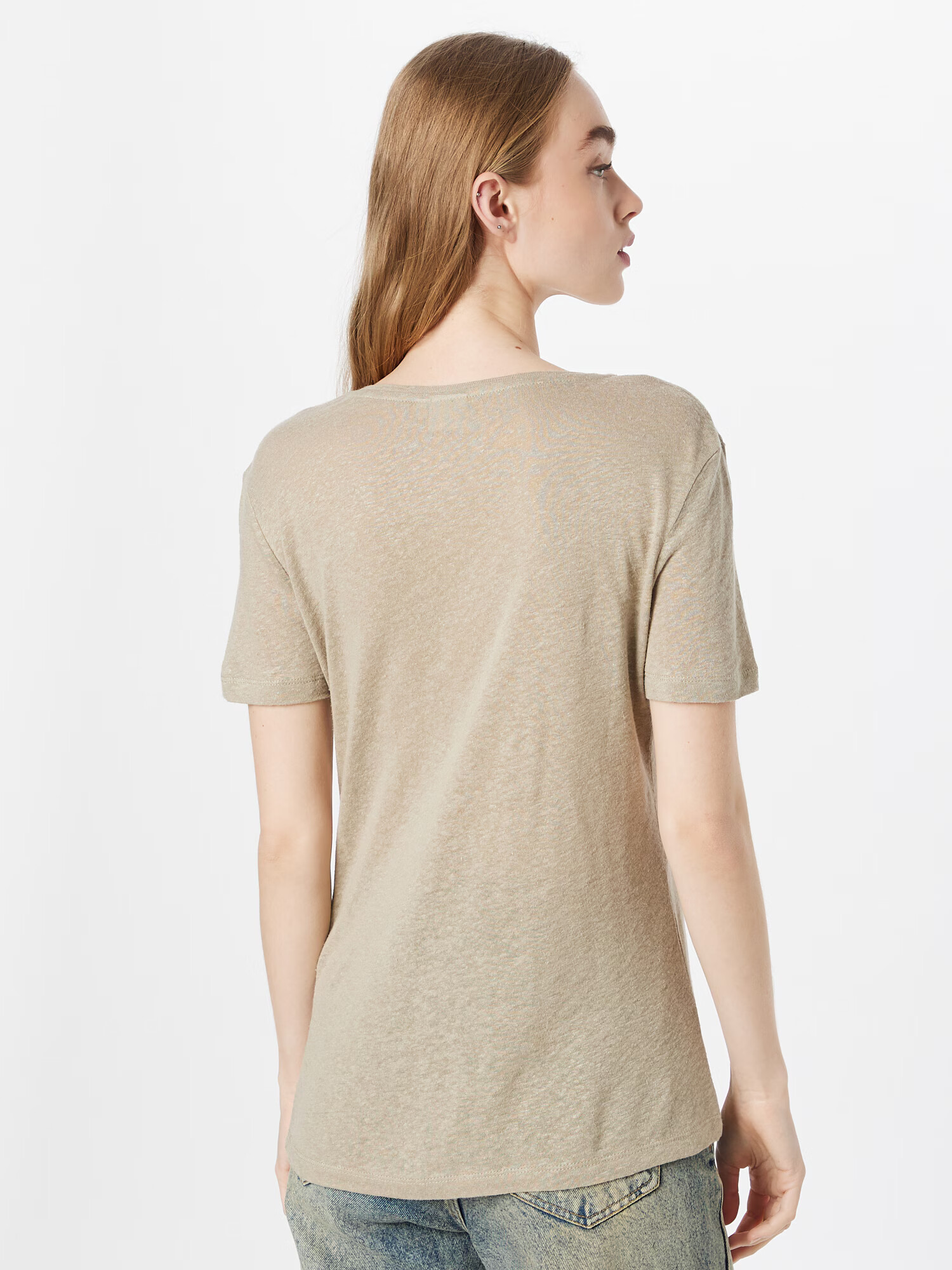 Cream Tricou 'Pitta' grej - Pled.ro