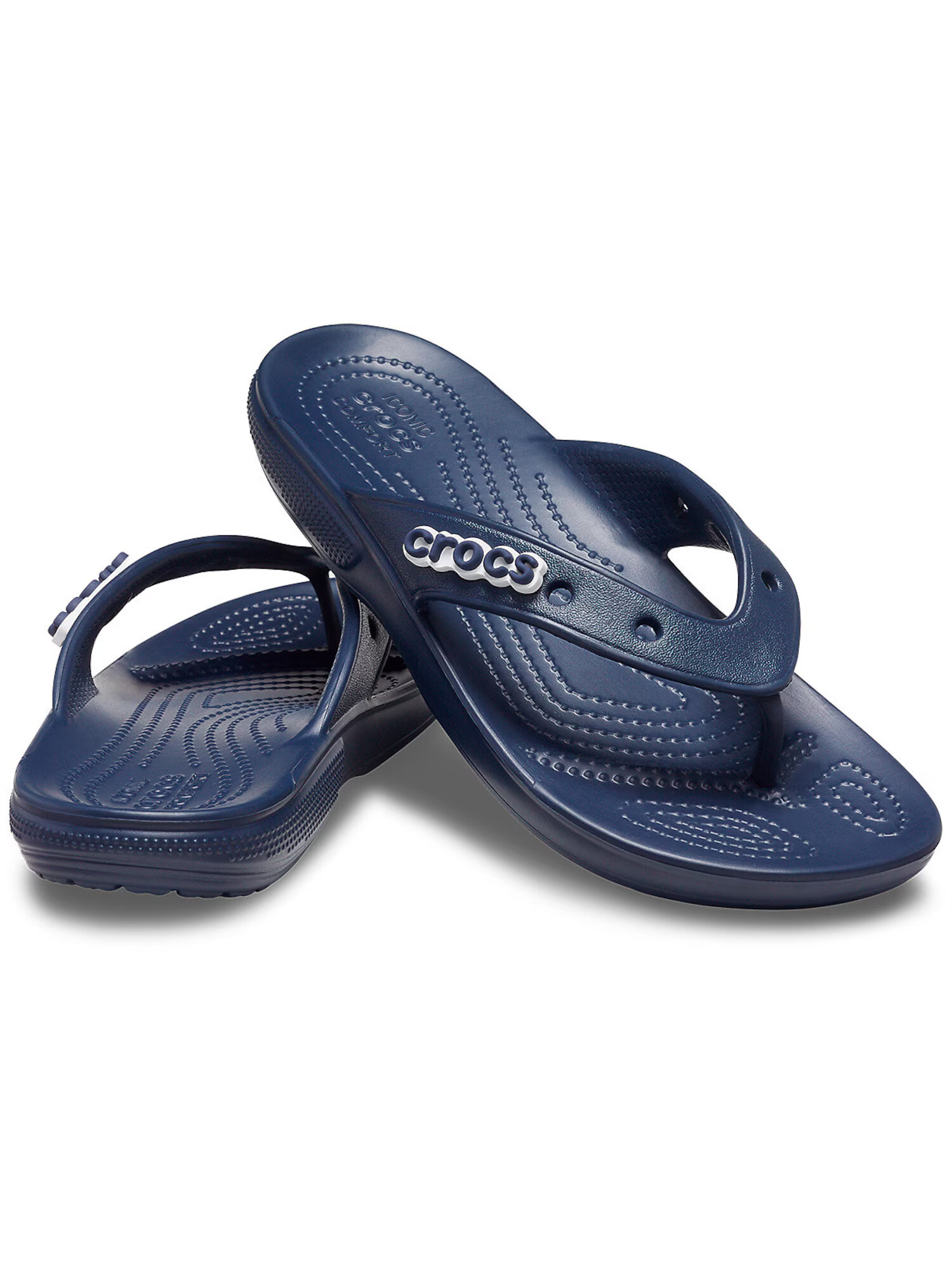 Crocs Flip-flops bleumarin / alb - Pled.ro