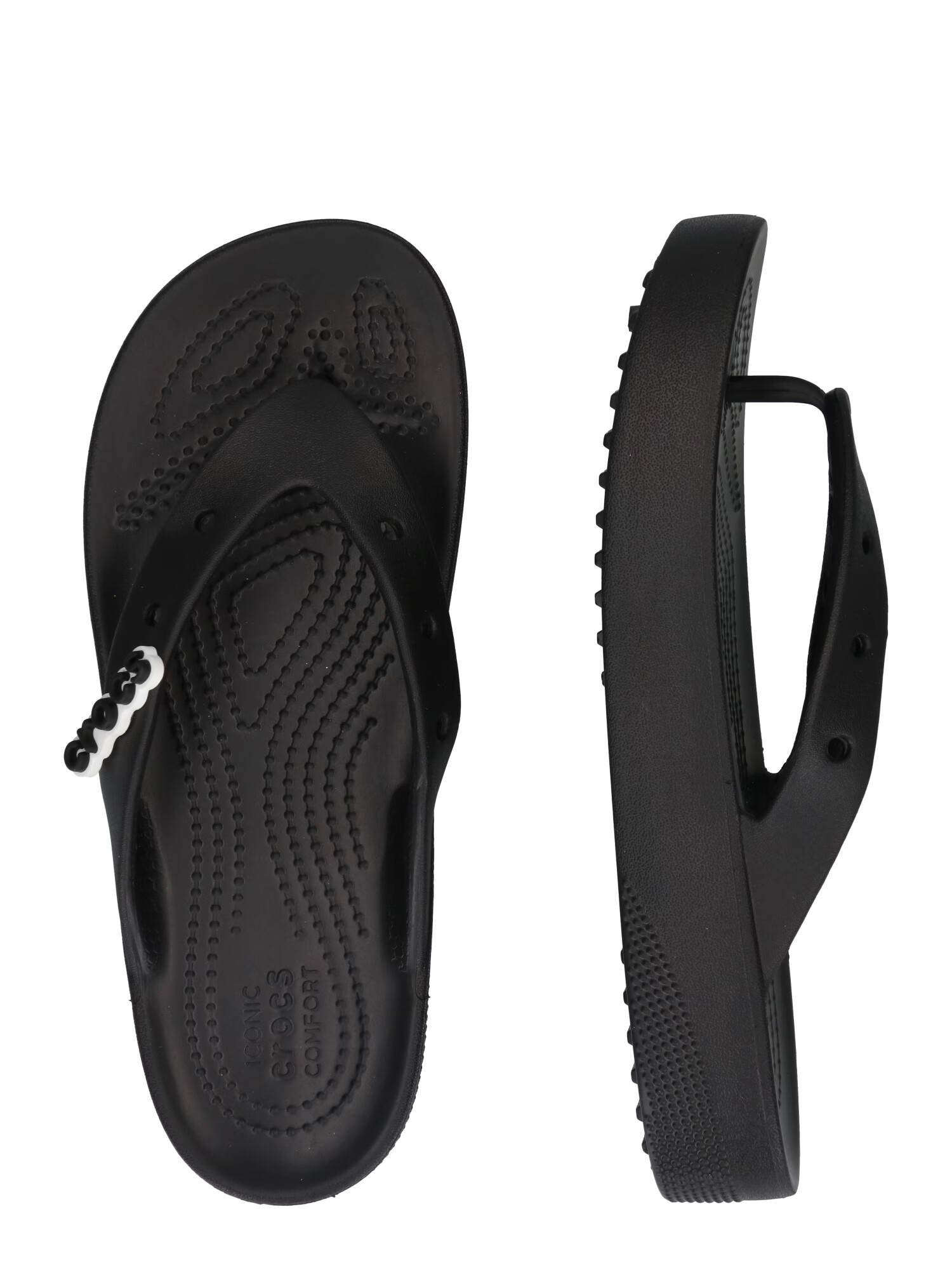 Crocs Flip-flops negru / alb - Pled.ro