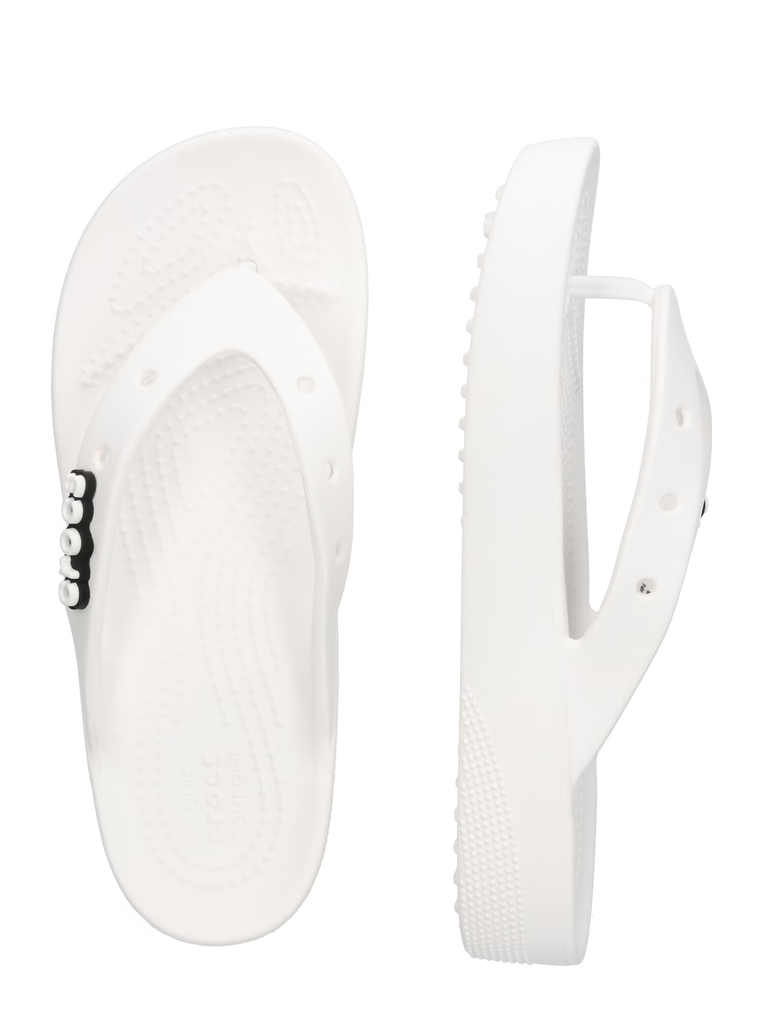 Crocs Flip-flops negru / alb - Pled.ro