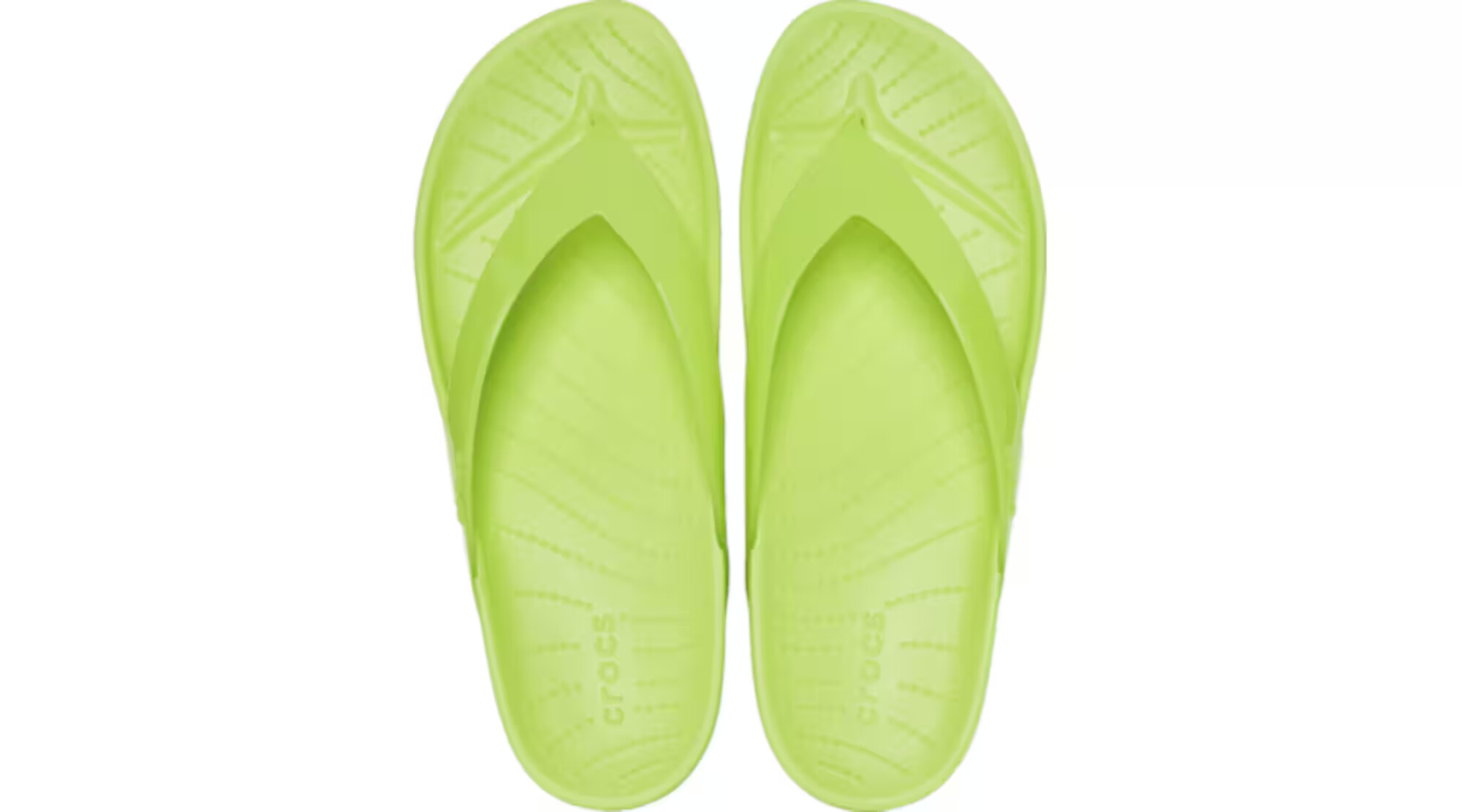 Crocs Flip-flops verde limetă - Pled.ro