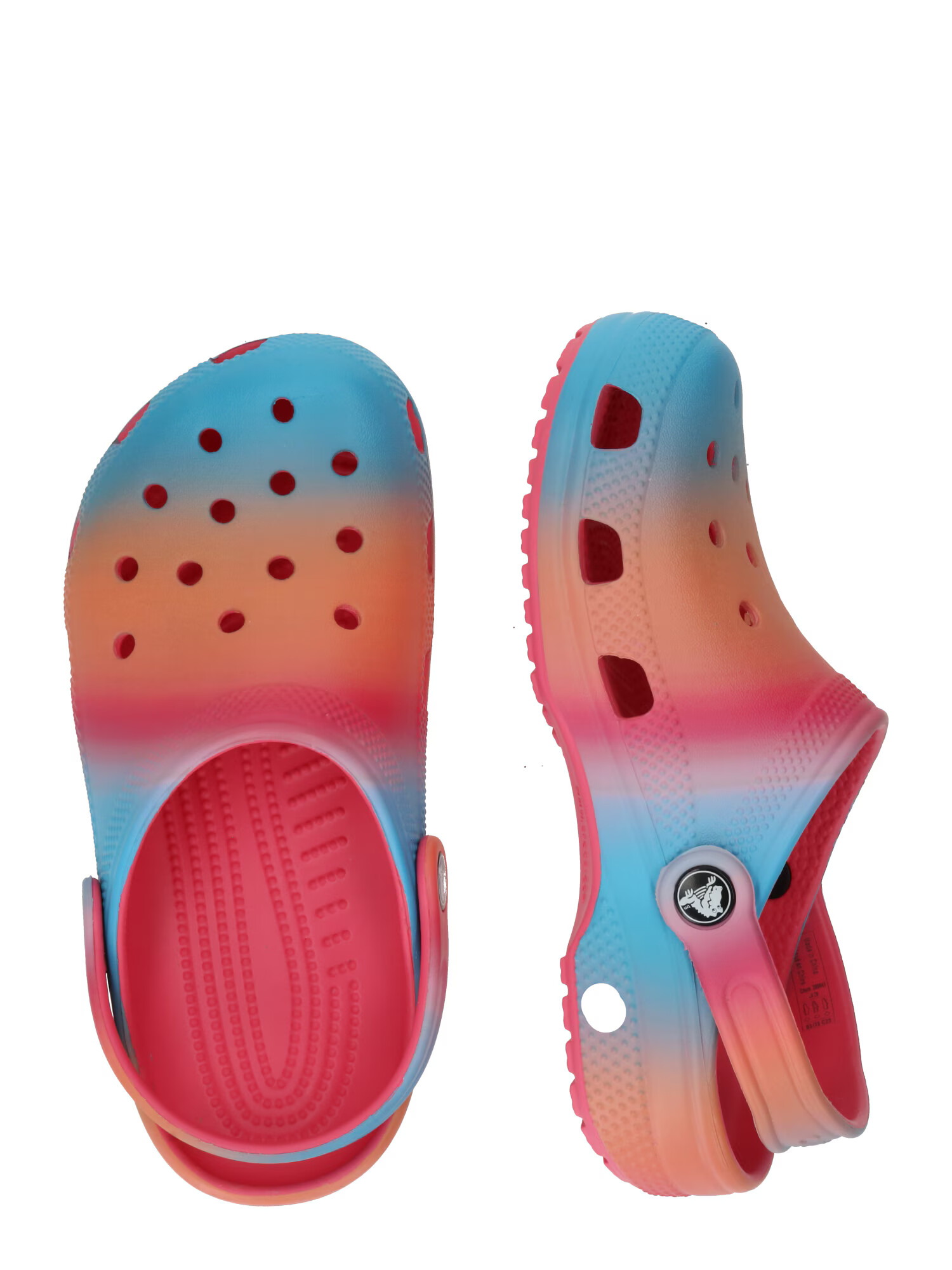 Crocs Pantofi albastru deschis / portocaliu somon / roz - Pled.ro