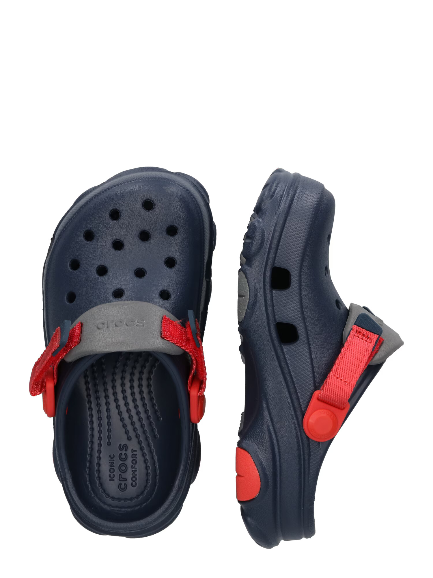 Crocs Pantofi deschiși albastru marin / gri / roșu - Pled.ro