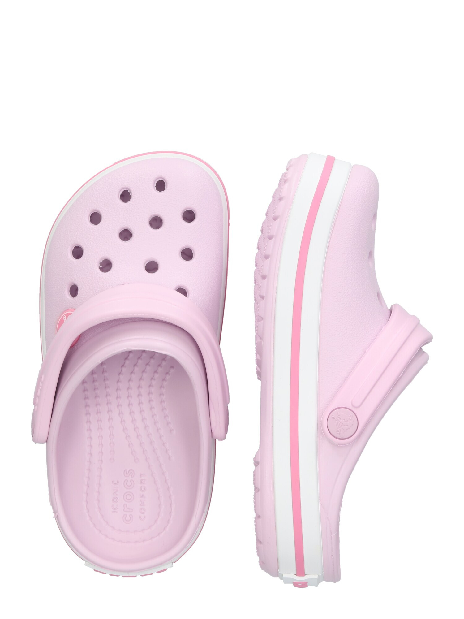 Crocs Pantofi deschiși mov deschis / roz / alb - Pled.ro