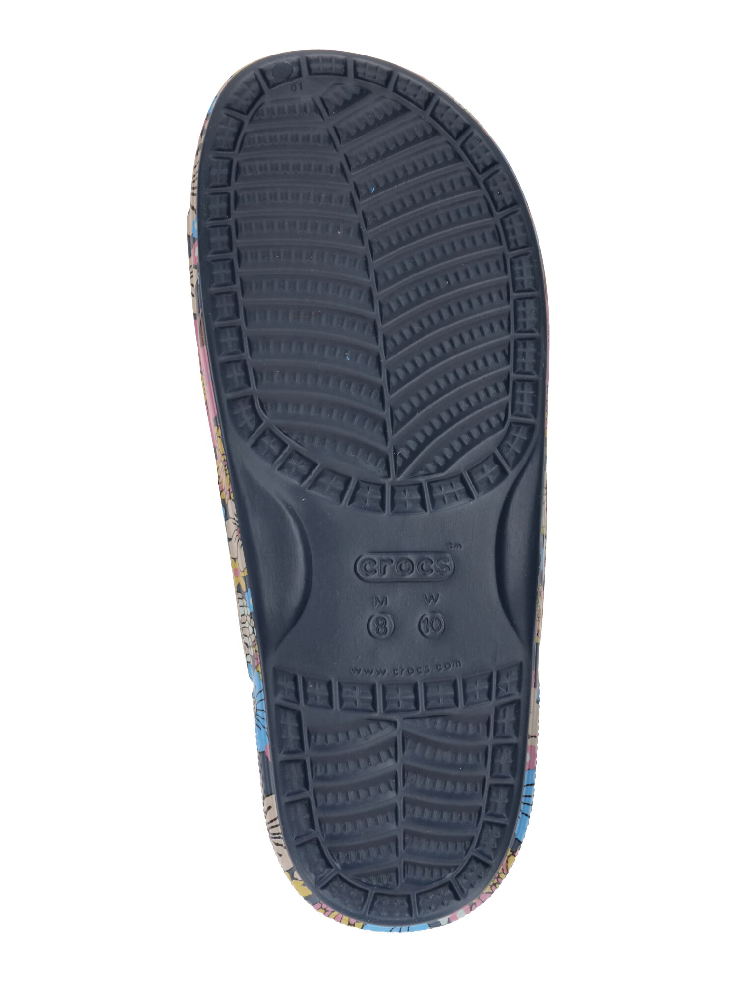 Crocs Saboți bleumarin / albastru deschis / roz / alb - Pled.ro