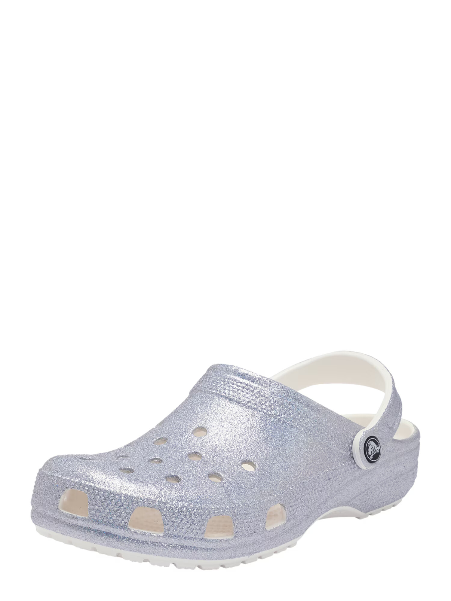 Crocs Saboţi 'Classic Glitter Ii' argintiu / alb - Pled.ro