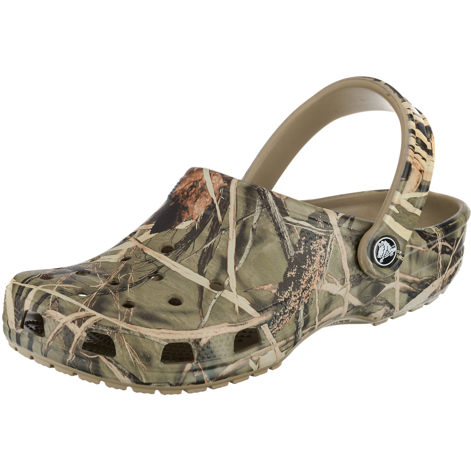 Crocs Saboţi 'Classic Realtree' bej / maro / kaki / oliv / negru - Pled.ro