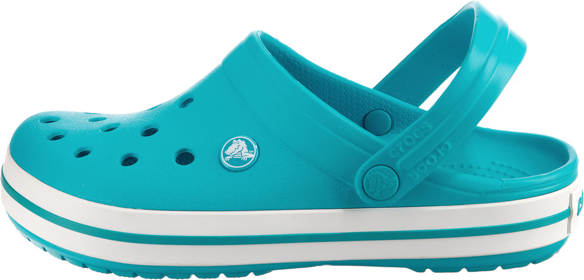 Crocs Saboţi 'Crocband' turcoaz / alb - Pled.ro