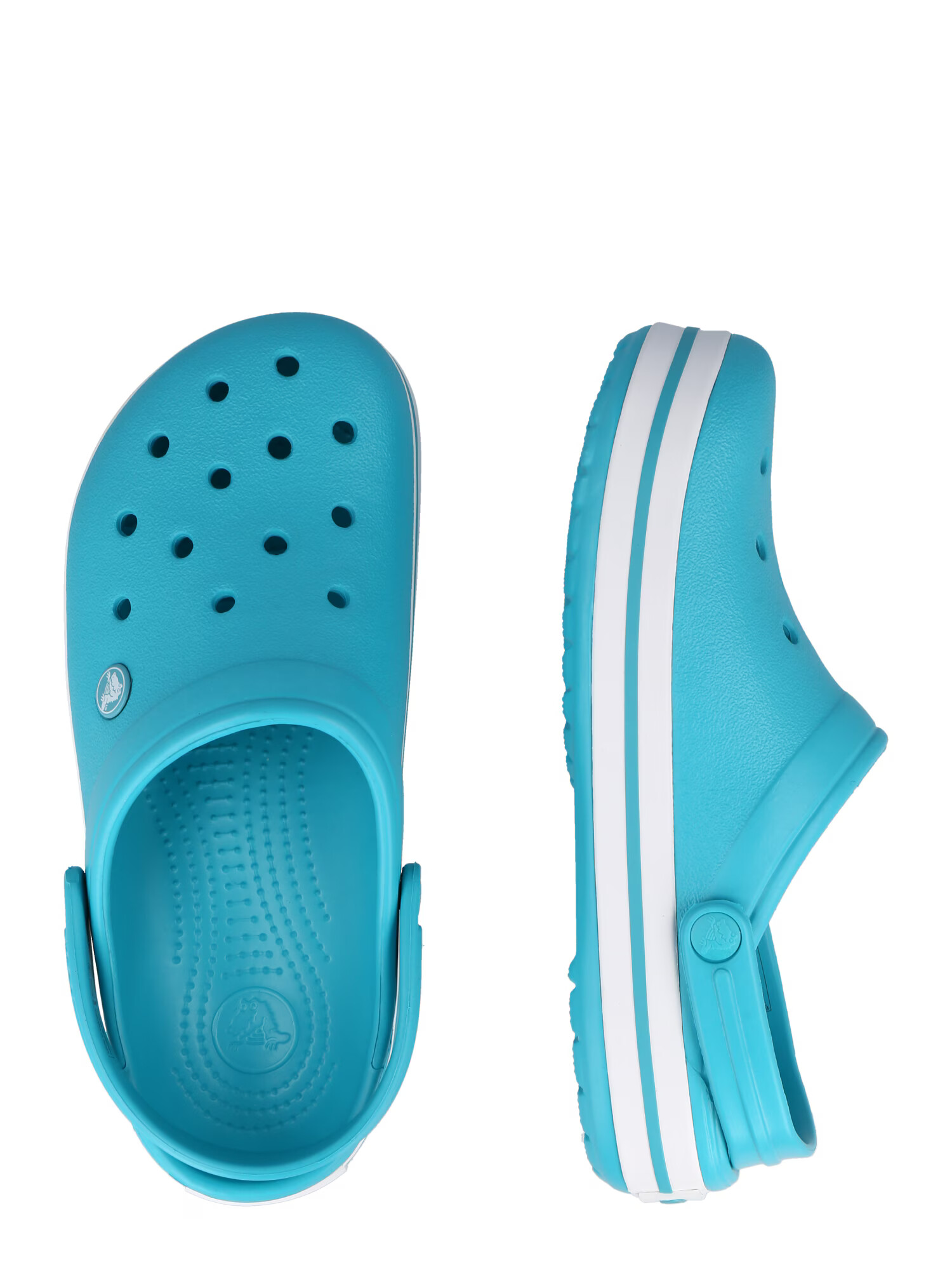 Crocs Saboţi 'Crocband' turcoaz / alb - Pled.ro