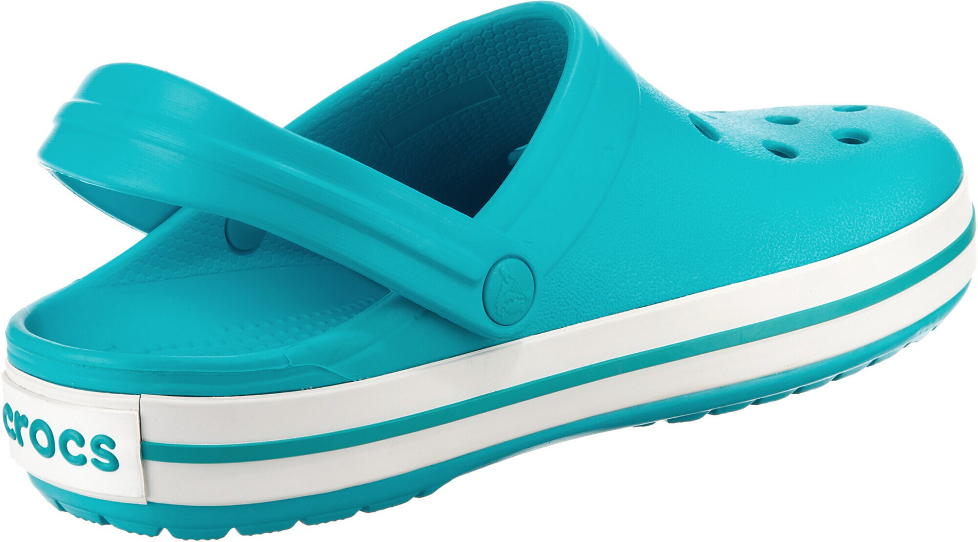 Crocs Saboţi 'Crocband' turcoaz / alb - Pled.ro