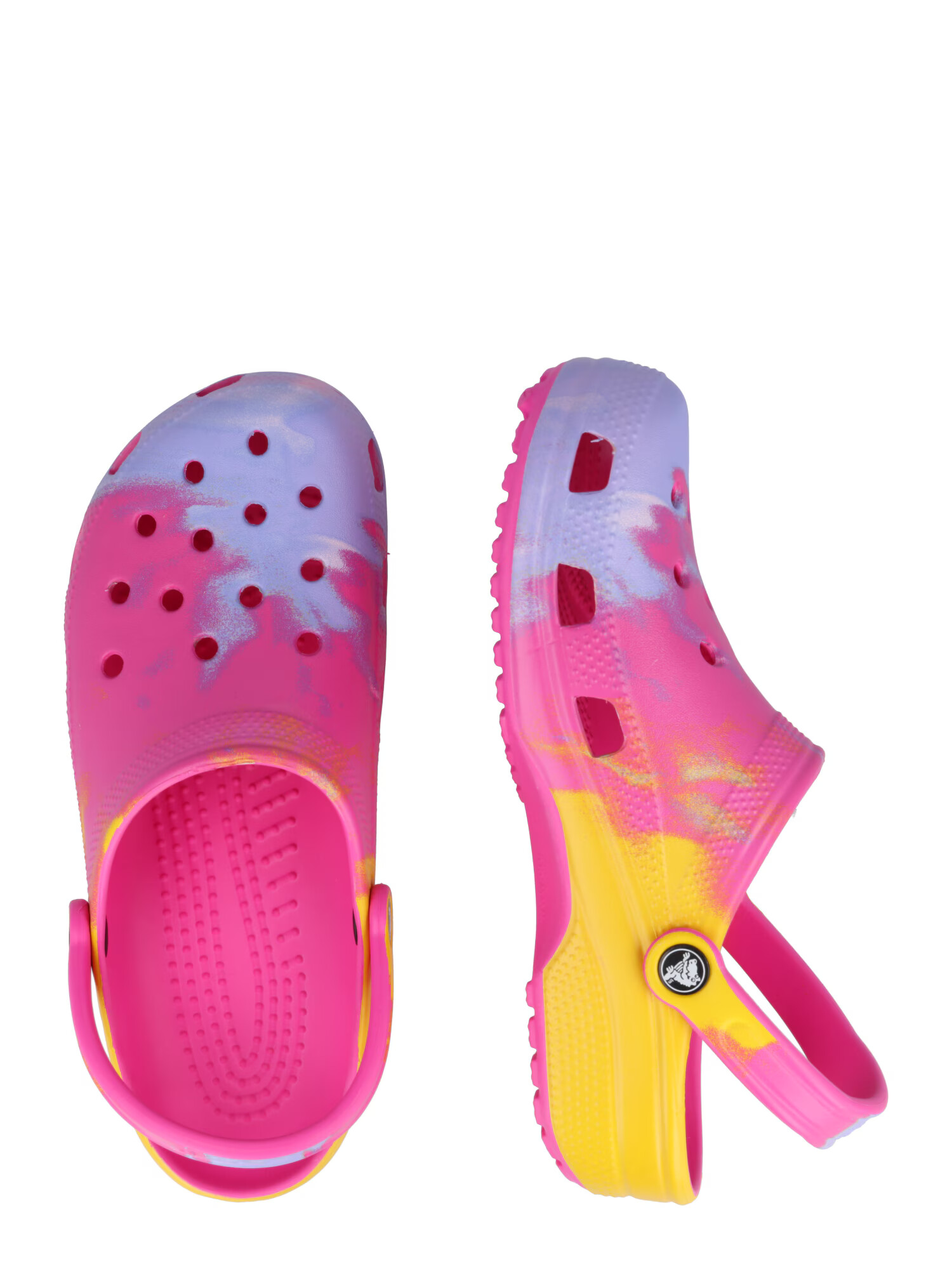 Crocs Saboţi galben muștar / mov pastel / roz - Pled.ro