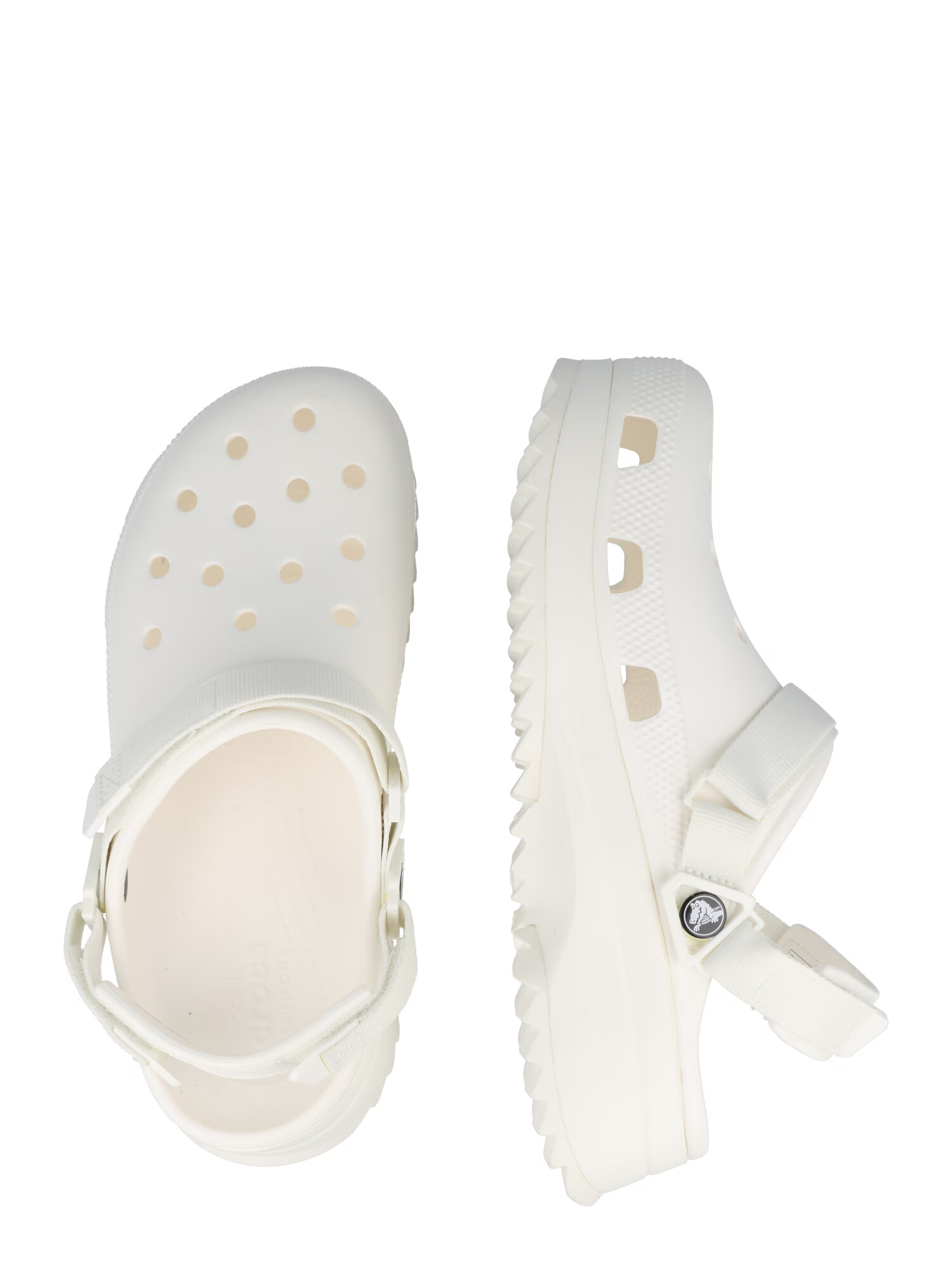 Crocs Saboţi 'Hiker' alb - Pled.ro