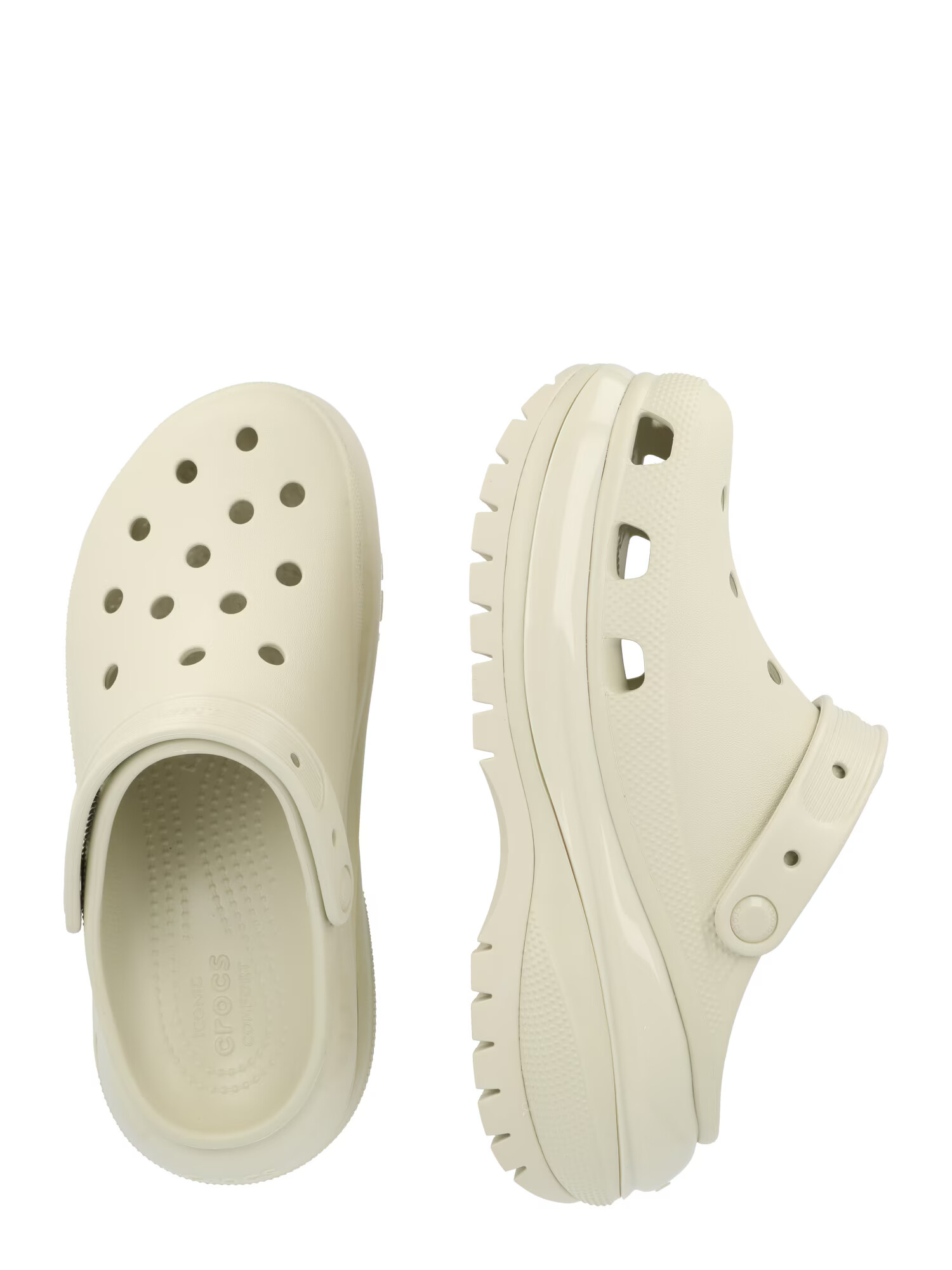 Crocs Saboţi 'Mega Crush' ecru - Pled.ro