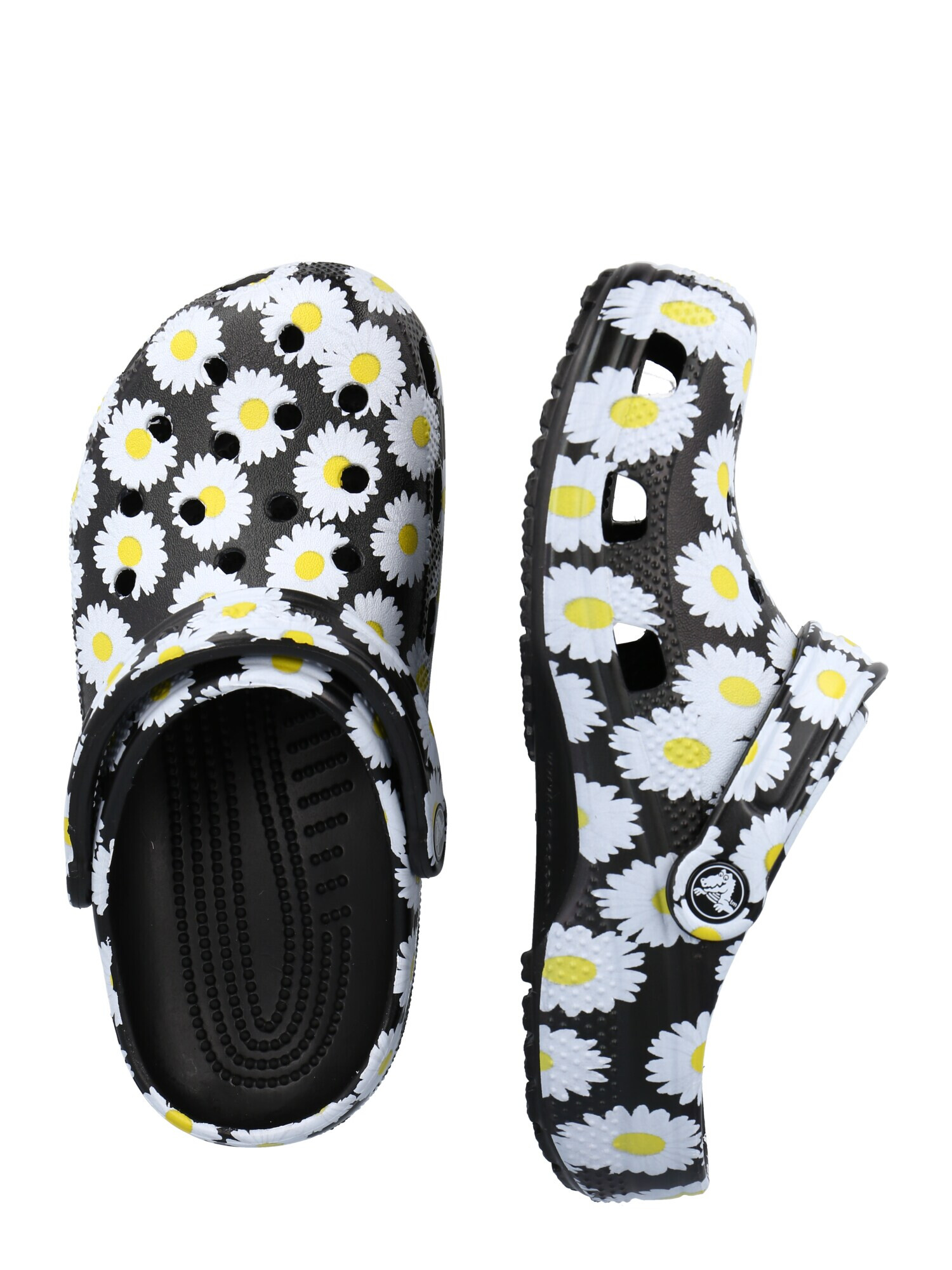 Crocs Saboţi 'Vacay Vibes' galben citron / negru / alb - Pled.ro