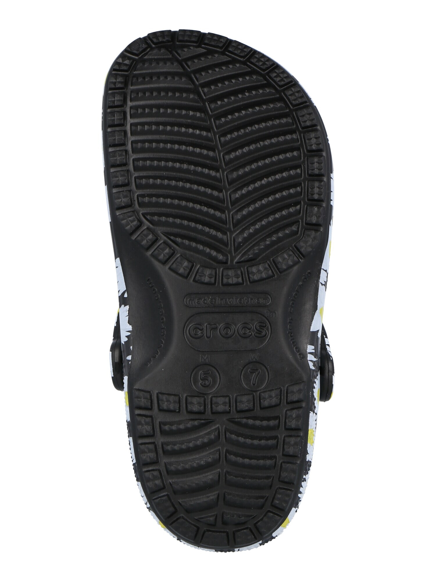 Crocs Saboţi 'Vacay Vibes' galben citron / negru / alb - Pled.ro