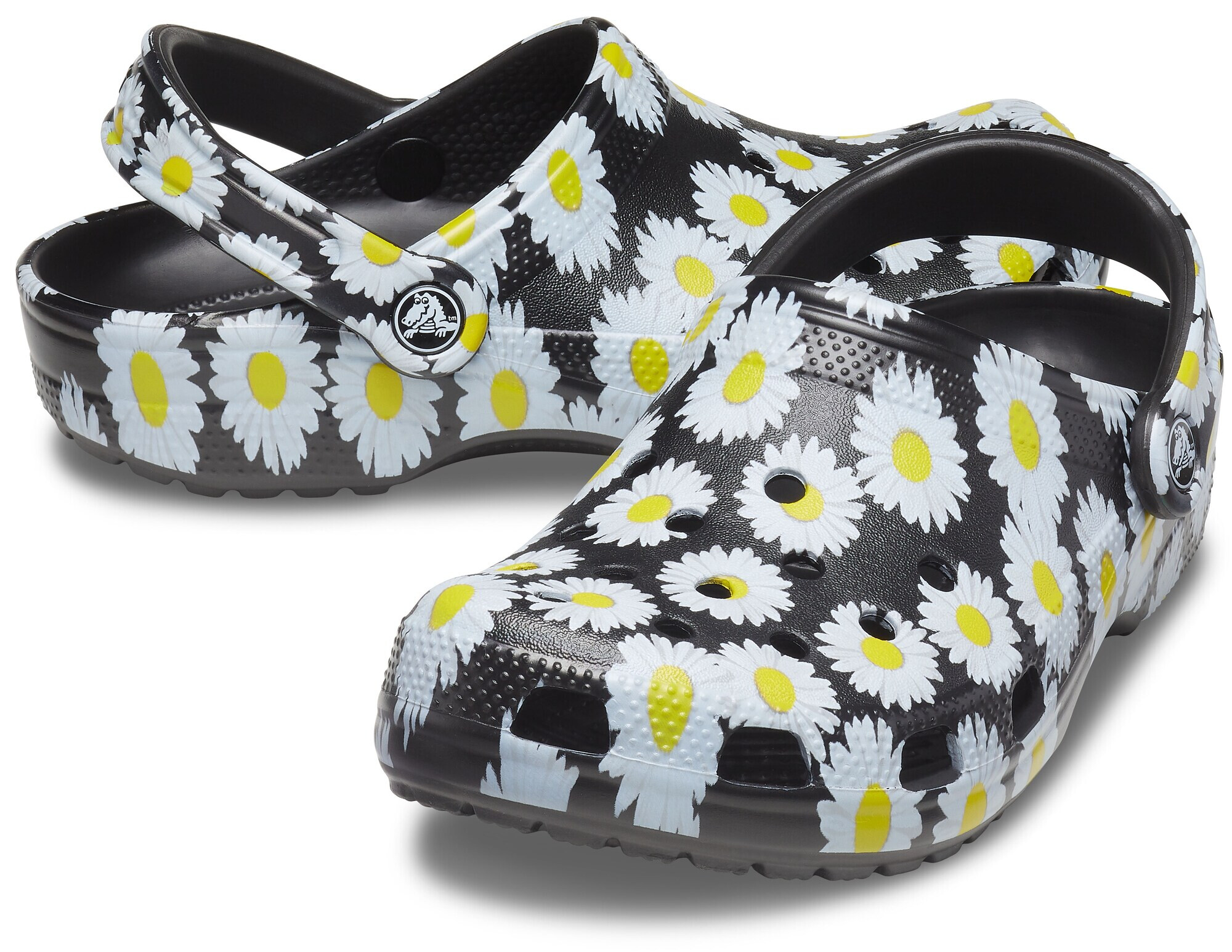 Crocs Saboţi 'Vacay Vibes' galben citron / negru / alb - Pled.ro