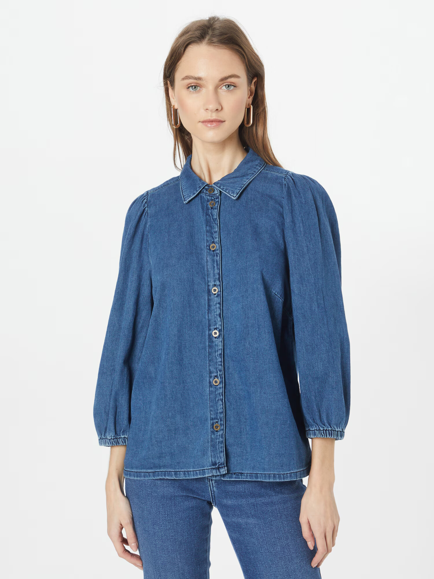 CULTURE Bluză 'Paola' albastru denim - Pled.ro