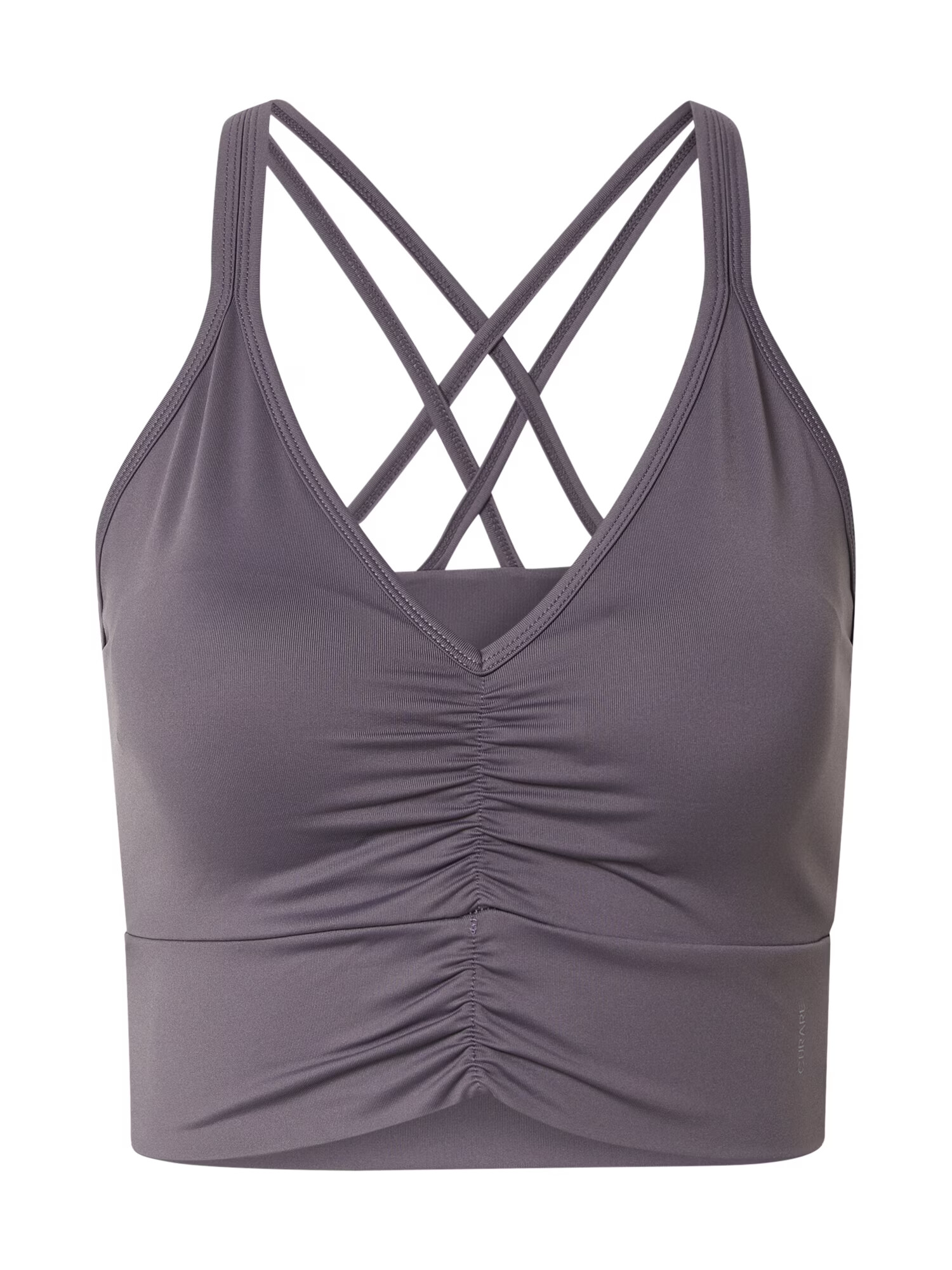 CURARE Yogawear Sutien sport 'Breath' gri taupe - Pled.ro