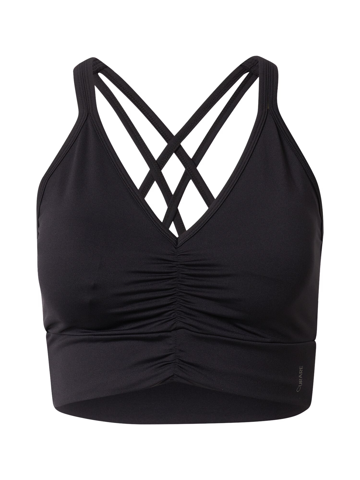 CURARE Yogawear Sutien sport 'Breath' negru - Pled.ro