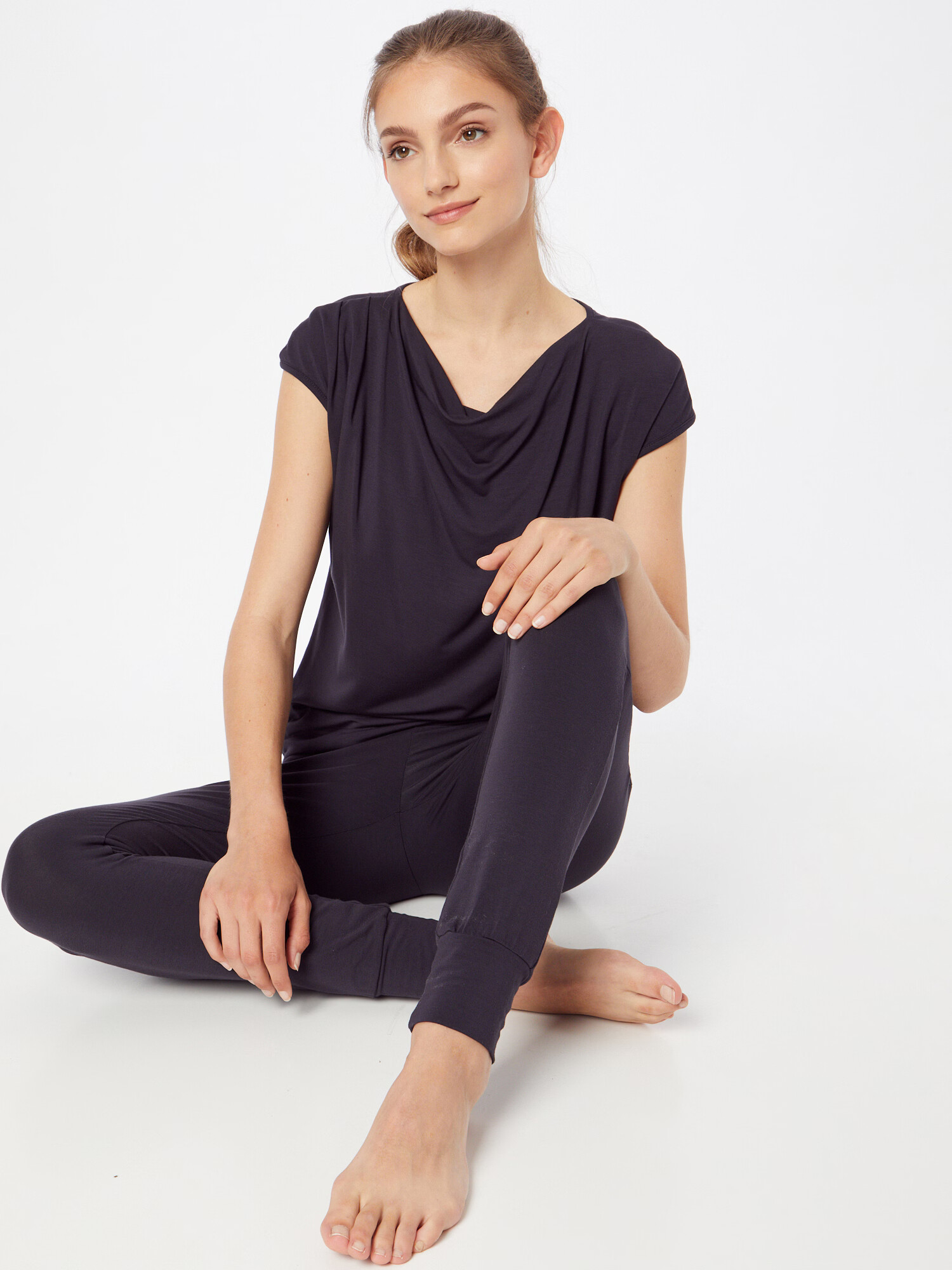 CURARE Yogawear Tricou funcțional albastru noapte - Pled.ro