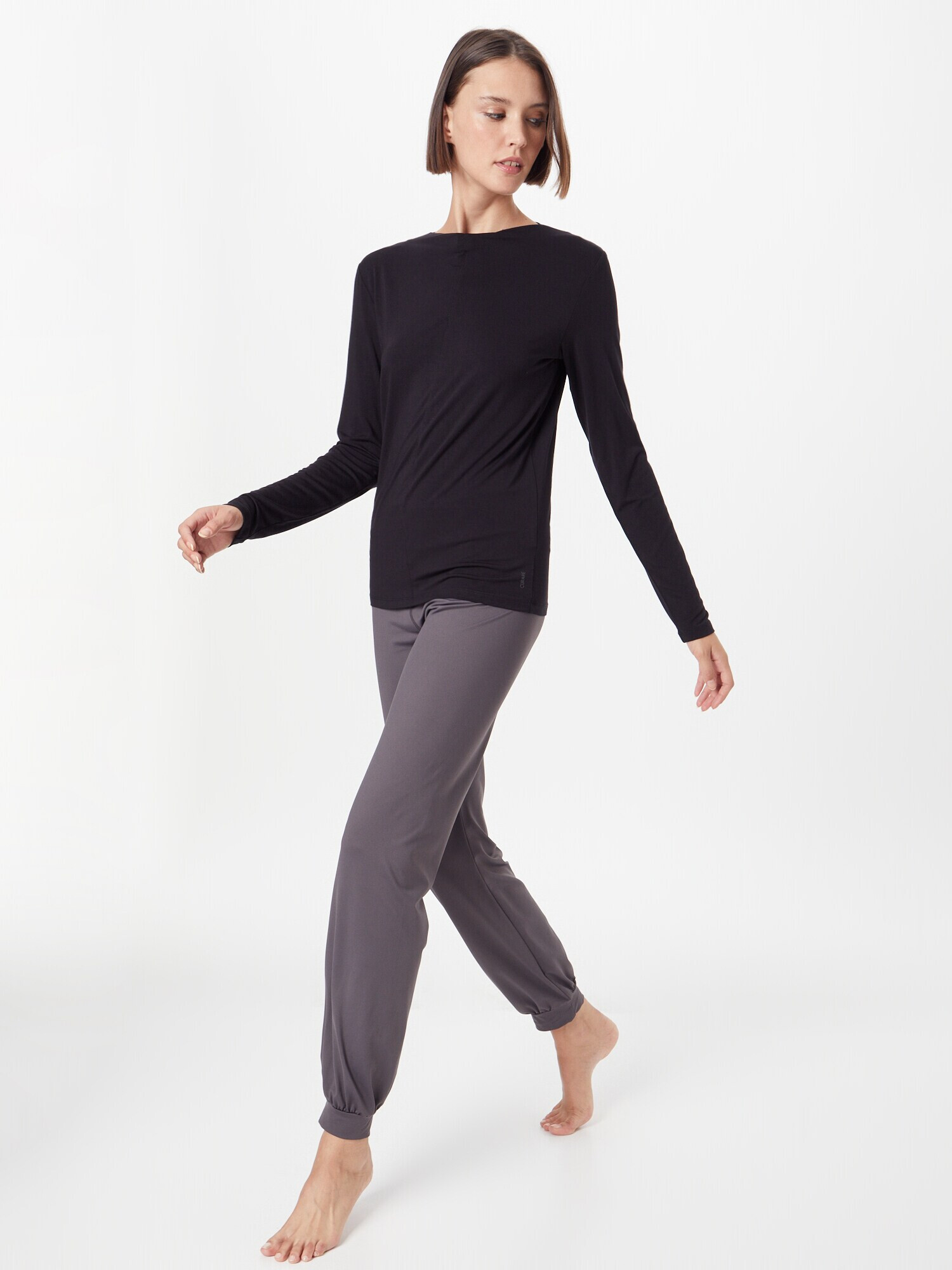 CURARE Yogawear Tricou funcțional 'Flow' negru - Pled.ro