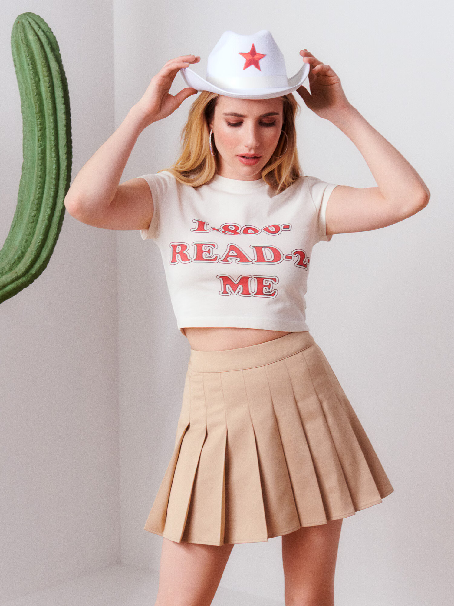 Daahls by Emma Roberts exclusively for ABOUT YOU Fustă 'Jill' bej - Pled.ro