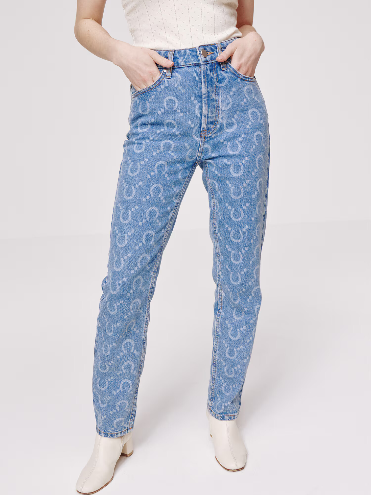 Daahls by Emma Roberts exclusively for ABOUT YOU Jeans 'Manja' albastru / albastru deschis - Pled.ro