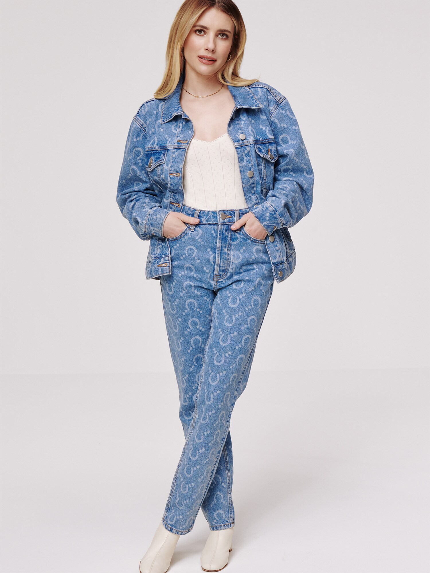 Daahls by Emma Roberts exclusively for ABOUT YOU Jeans 'Manja' albastru / albastru deschis - Pled.ro